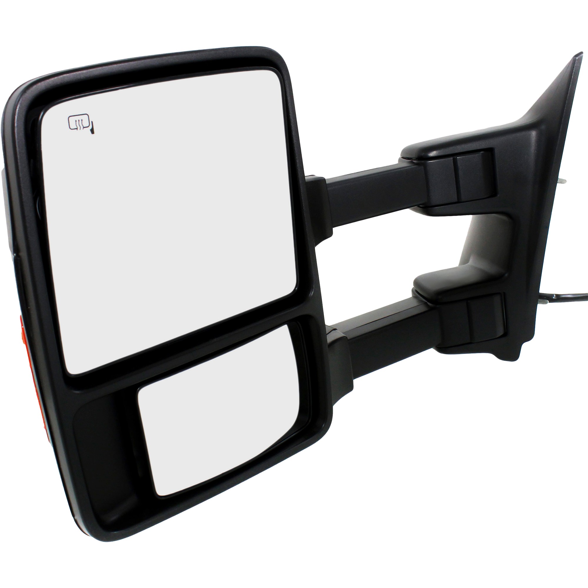 AM F SERIES SUPER DUTY 08-09 TOWING MIRROR LH Power Power Folding Heated Textured w Auto Extend and Signal Light No Memory w Side Maker SKU FD275EL S Partslink FO1320425 OEM 8C3Z17683AB 7C3Z17683CB