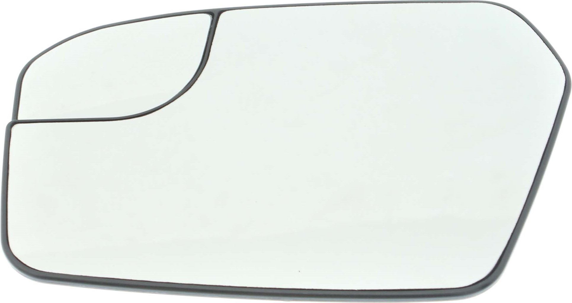 AM FUSION 11-12 MIRROR GLASS LH Non Heated w Backing Plate w BSG w o BLIS Exc. Hybrid Model SKU FD321GL Partslink FO1324208 OEM BE5Z17K707B