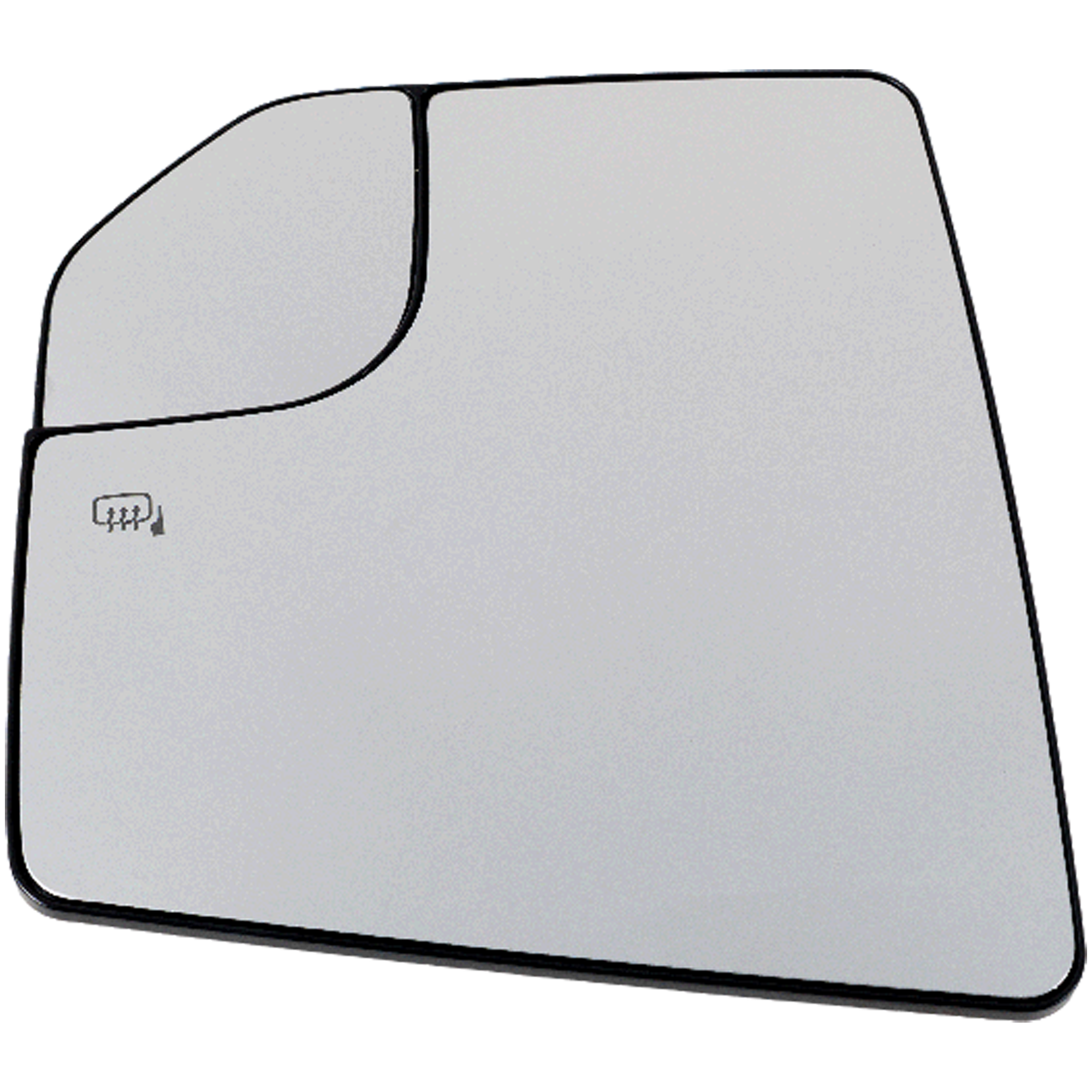 AM F 150-18-20 MIRROR GLASS LH Non Towing Heated w Blind Spot Glass No Memory and Auto Dimming SKU FD387GL Partslink FO1324191 OEM JL3Z17K707A