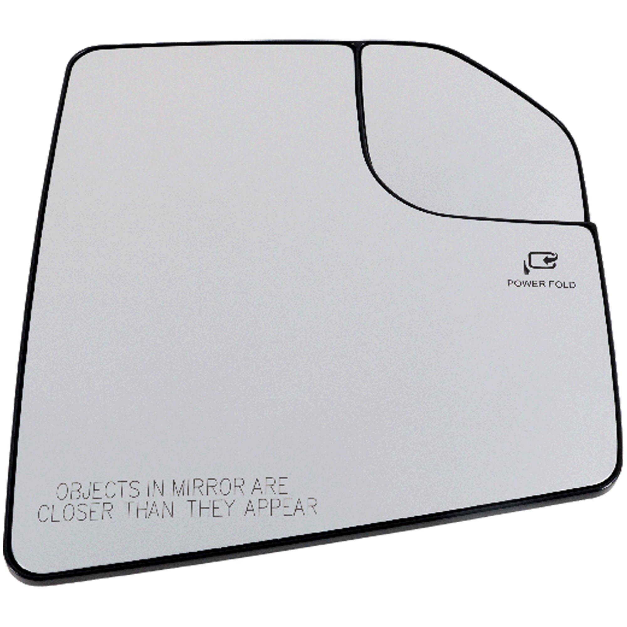 AM F 150-15-20 MIRROR GLASS RH Non Towing Heated w Blind Spot Glass and Memory No Auto dimming Crew Extended Cab SKU FD388GR Partslink FO1325176 OEM FL3Z17K707C PFM