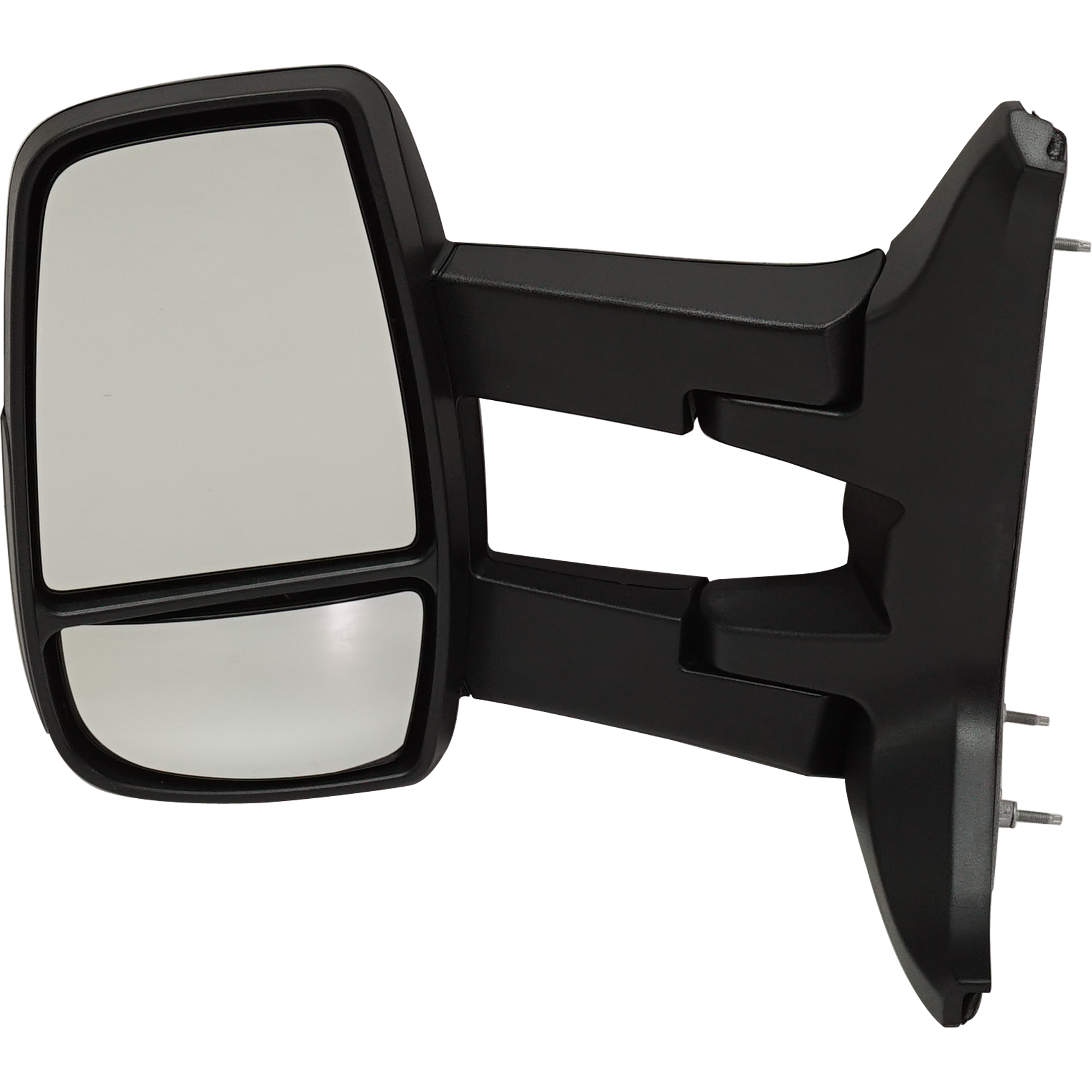 AM TRANSIT VAN 15-19 TOWING MIRROR LH Manual Adjust Manual Folding Non Heated Textured w Long Arm w Low Roof SKU FD389L Partslink FO1320625 OEM EK4Z17683EB EK4Z17683EA