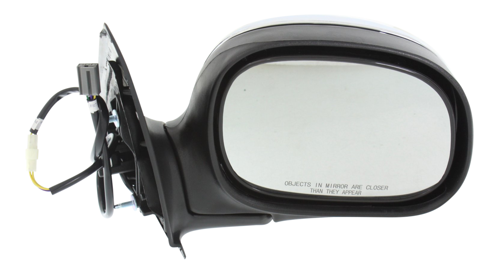 AM F 150-97-02 F 250-97-99 MIRROR RH Non Towing Power Manual Folding Non Heated Chrome Contour Style No Signal Light Standard Extended Cab To 2-12-02 SKU FD40CR Partslink FO1321138 OEM F85Z17682FAA