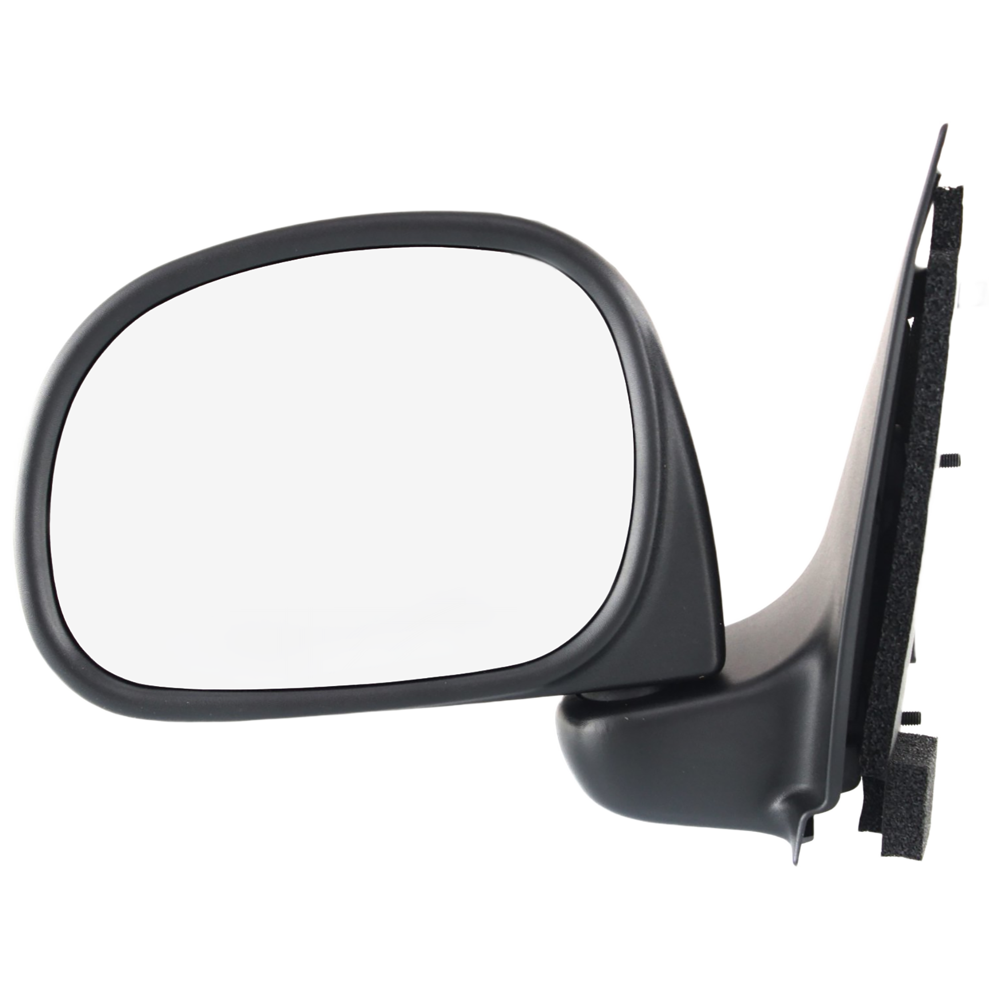 AM F 150-97-02 F 250-97-99 MIRROR LH Non Towing Manual Adjust Manual Folding Non Heated Textured Paddle Style To 2-11-02 All Cab Types SKU FD40L Partslink FO1320132 OEM F65Z17683AA