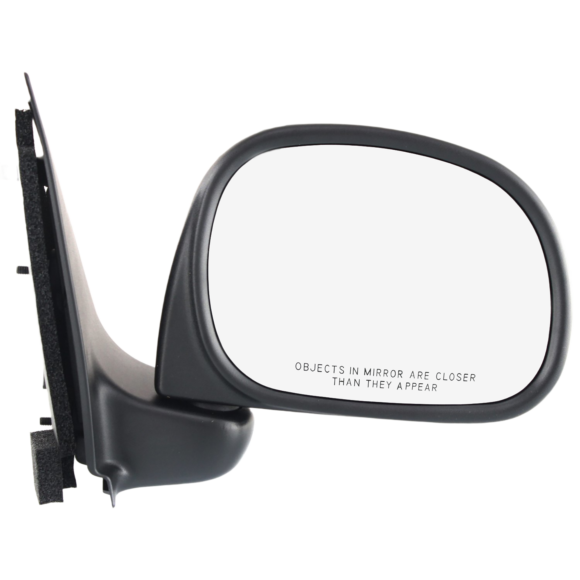 AM F 150-97-02 F 250-97-99 MIRROR RH Non Towing Manual Adjust Manual Folding Non Heated Textured Paddle Style To 2-11-02 All Cab Types SKU FD40R Partslink FO1321132 OEM F75Z17682HAA