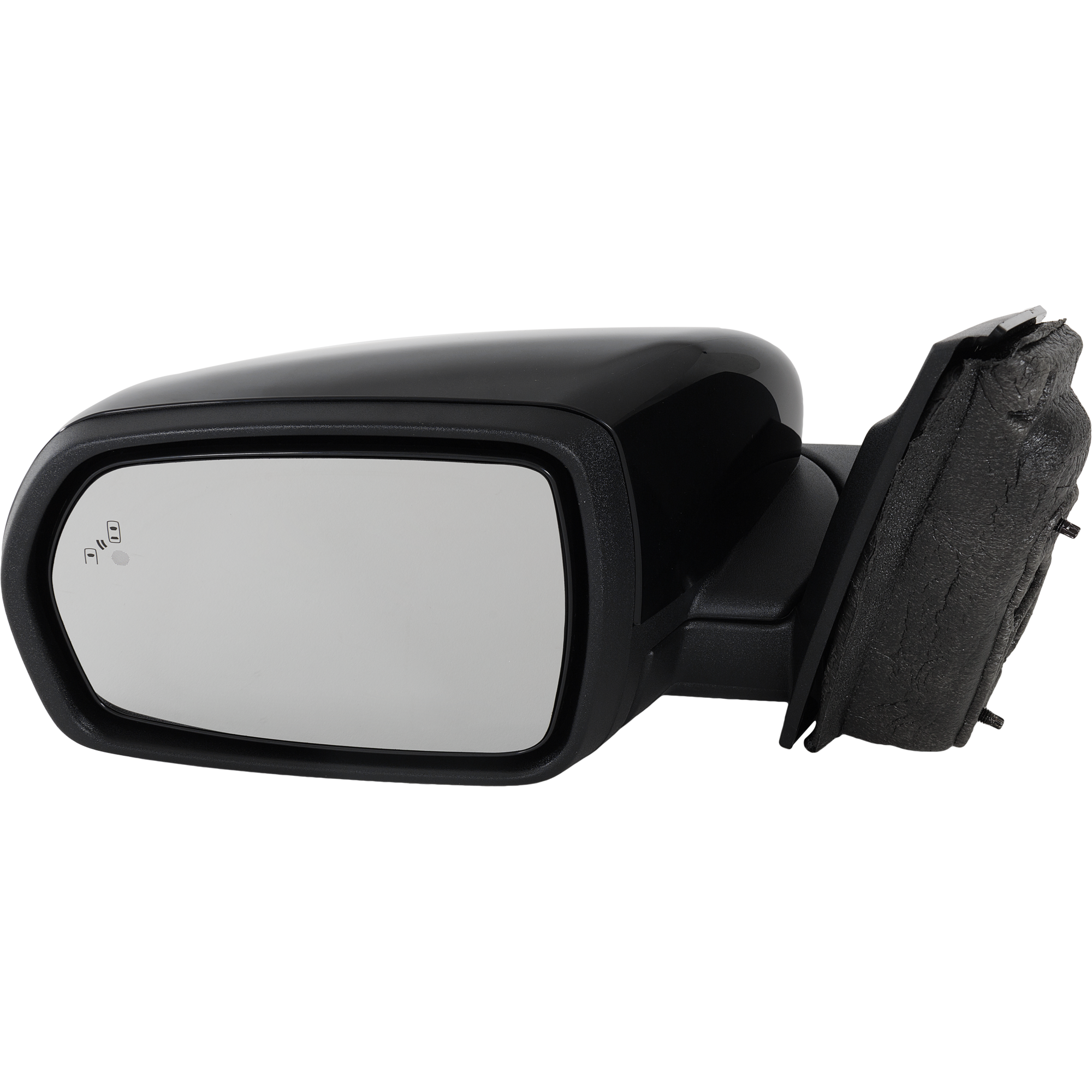 AM EDGE 15-23 MIRROR LH Power Manual Folding Heated Paintable w In housing Signal Light Memory Puddle Light BSD in Glass No Auto dimming SKU FD418EL S Partslink FO1320620 OEM JT4Z17683EA PFM