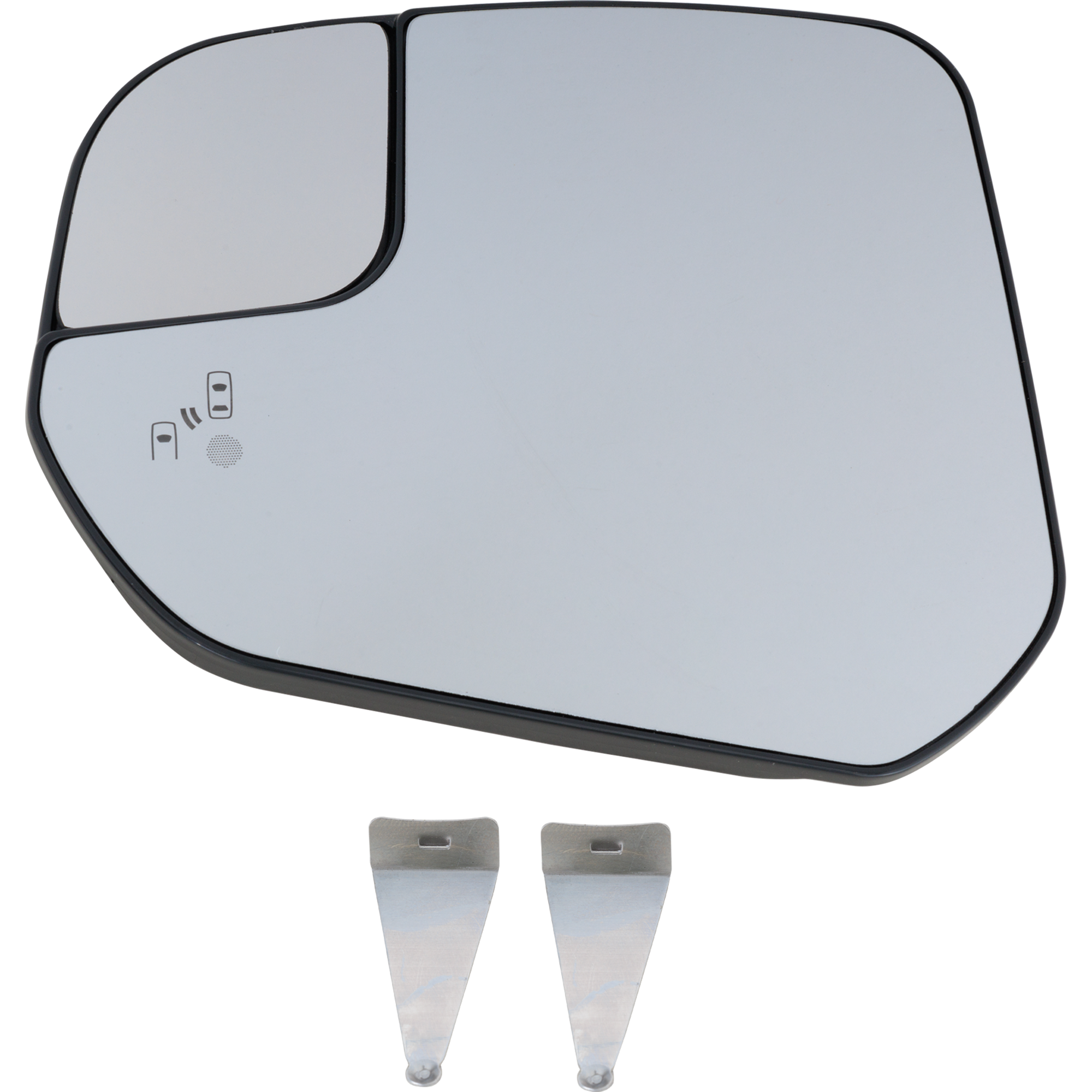 AM TRANSIT CONNECT 16-23 MIRROR GLASS RH Non Towing Power Non Folding Heated w Blind Spot Detection and Side Object Sensor No Signal Light Memory Puddle Light and Auto Dimming SKU FD475GR Partslink FO1325215 OEM FT1Z17K707H