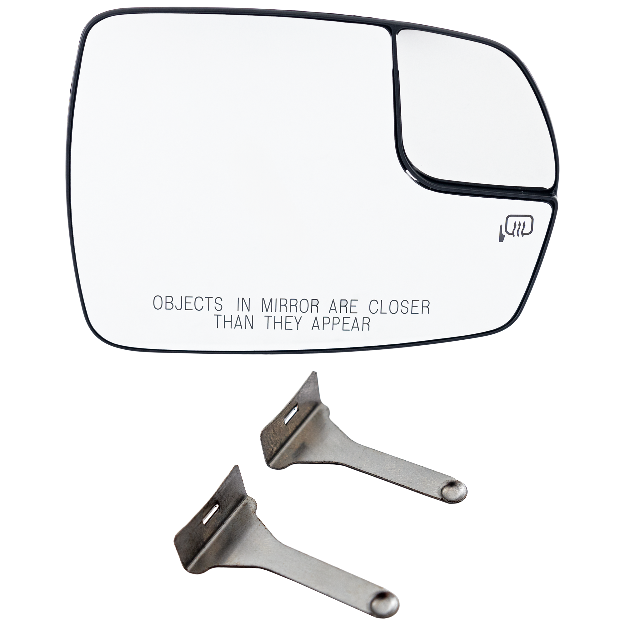 AM EDGE 15-18 MIRROR GLASS RH Heated No Blind Spot Detection SKU FD487GR Partslink FO1325224 OEM FT4Z17K707B