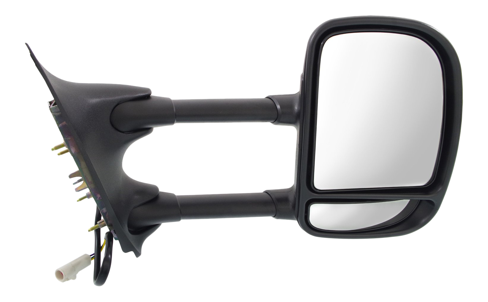 AM F SERIES SUPER DUTY 99-03 TOWING MIRROR RH Power Manual Folding Non Heated Textured Single Swing Type SKU FD66ER Partslink FO1321196 OEM 1C3Z17682FAA