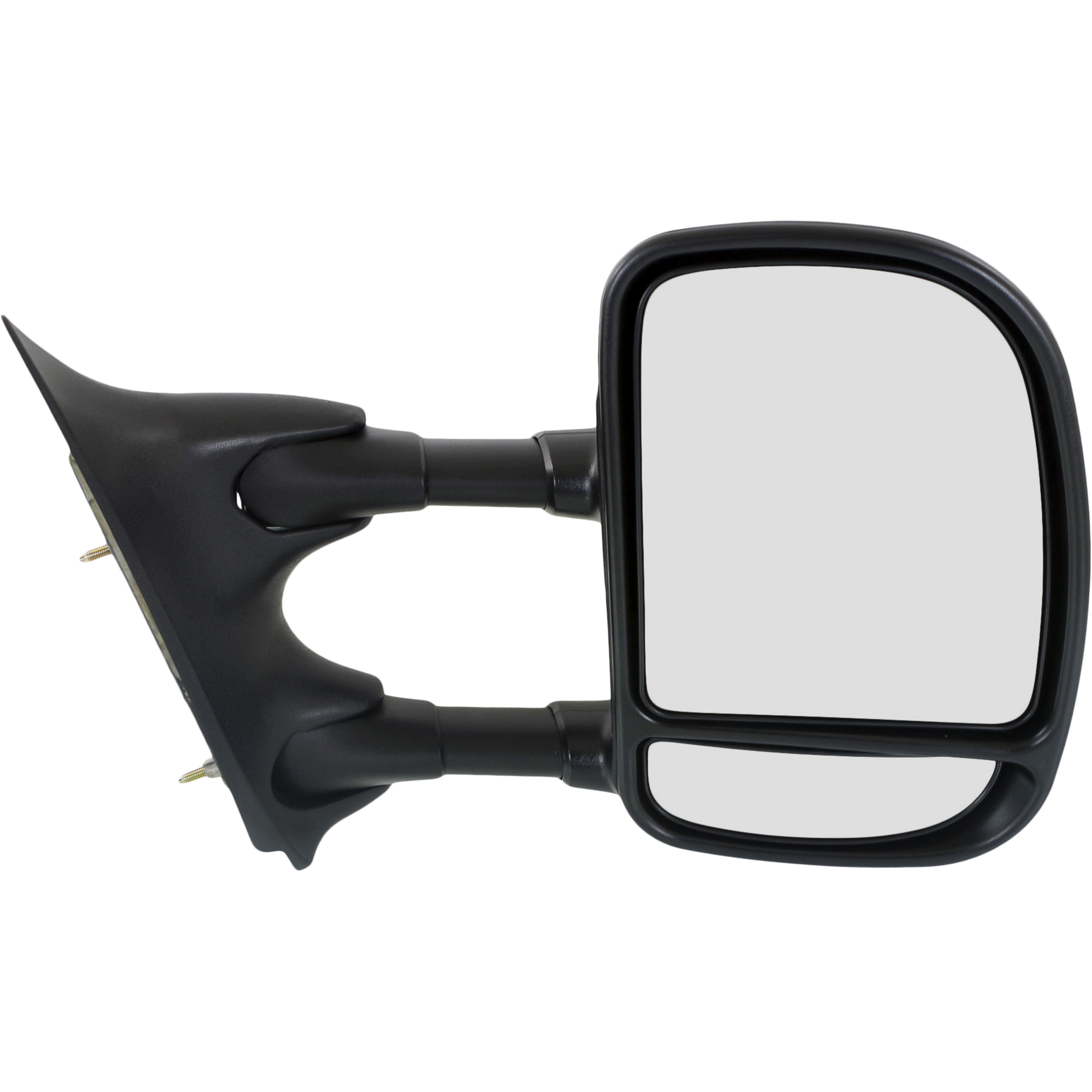 AM F SERIES SUPER DUTY 99-07 TOWING MIRROR RH Manual Adjust Manual Folding Non Heated Textured Single Swing Type SKU FD66R Partslink FO1321195 OEM 1C3Z17682JAA