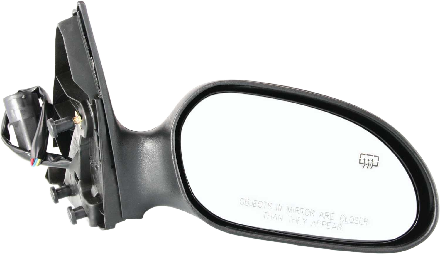 AM SABLE 00-05 TAURUS 00-07 MIRROR RH Power Non Folding Heated Paintable Textured 2 Caps No Puddle Light Sedan Wagon SKU FD70ER Partslink FO1321193 OEM 1F1Z17682BA
