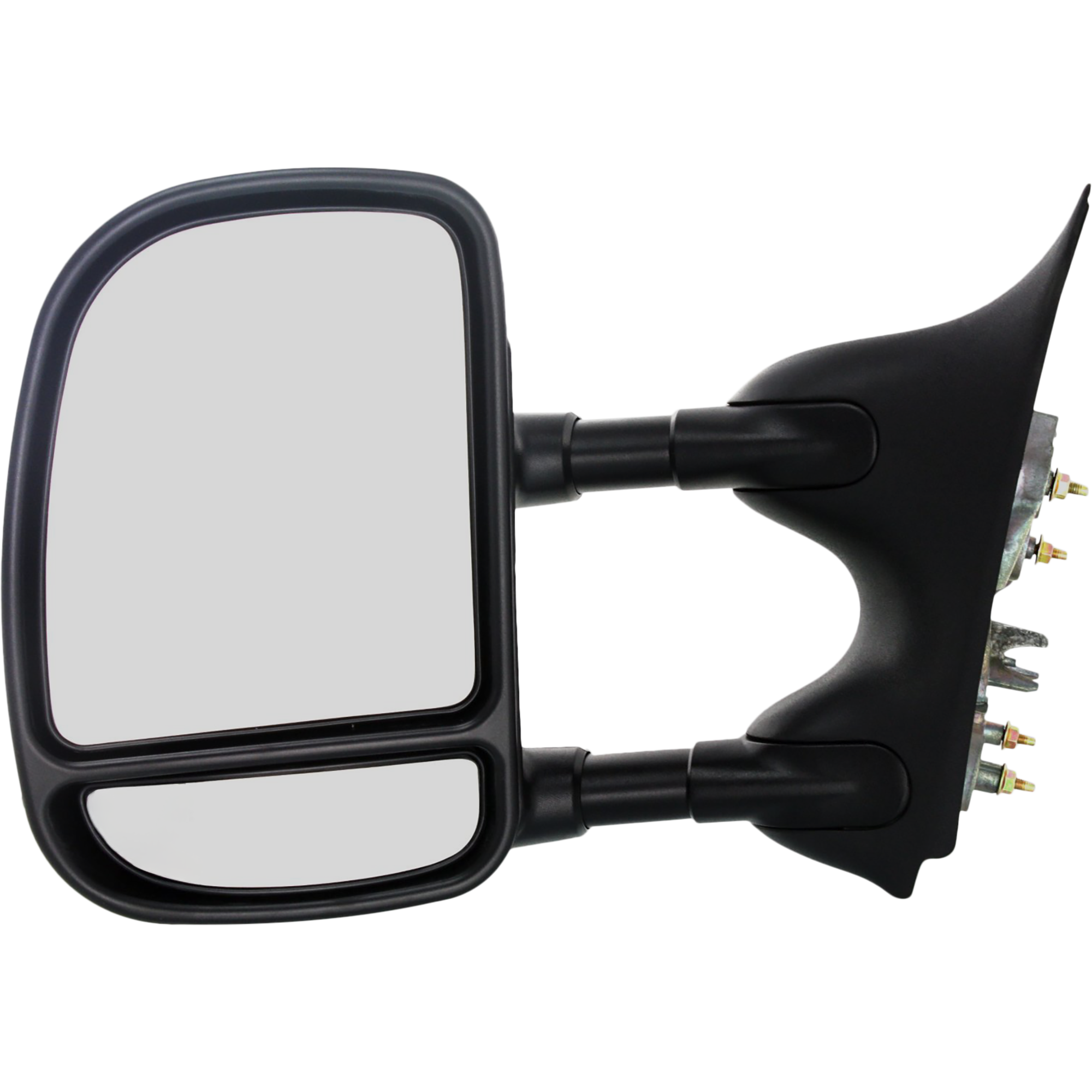 AM F SERIES SUPER DUTY 99-07 TOWING MIRROR LH Manual Adjust Manual Folding Non Heated Textured Double Swing Type SKU FD79L Partslink FO1320226 OEM 3C3Z17683AAA