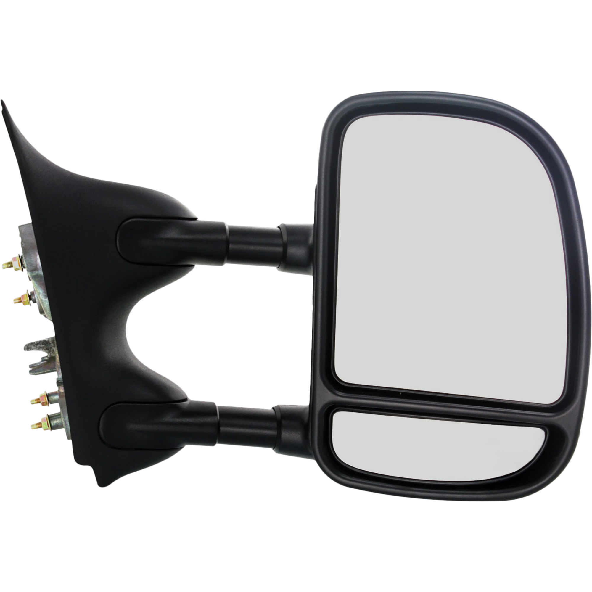 AM F SERIES SUPER DUTY 99-07 TOWING MIRROR RH Manual Adjust Manual Folding Non Heated Textured Double Swing Type SKU FD79R Partslink FO1321226 OEM 3C3Z17682AAA