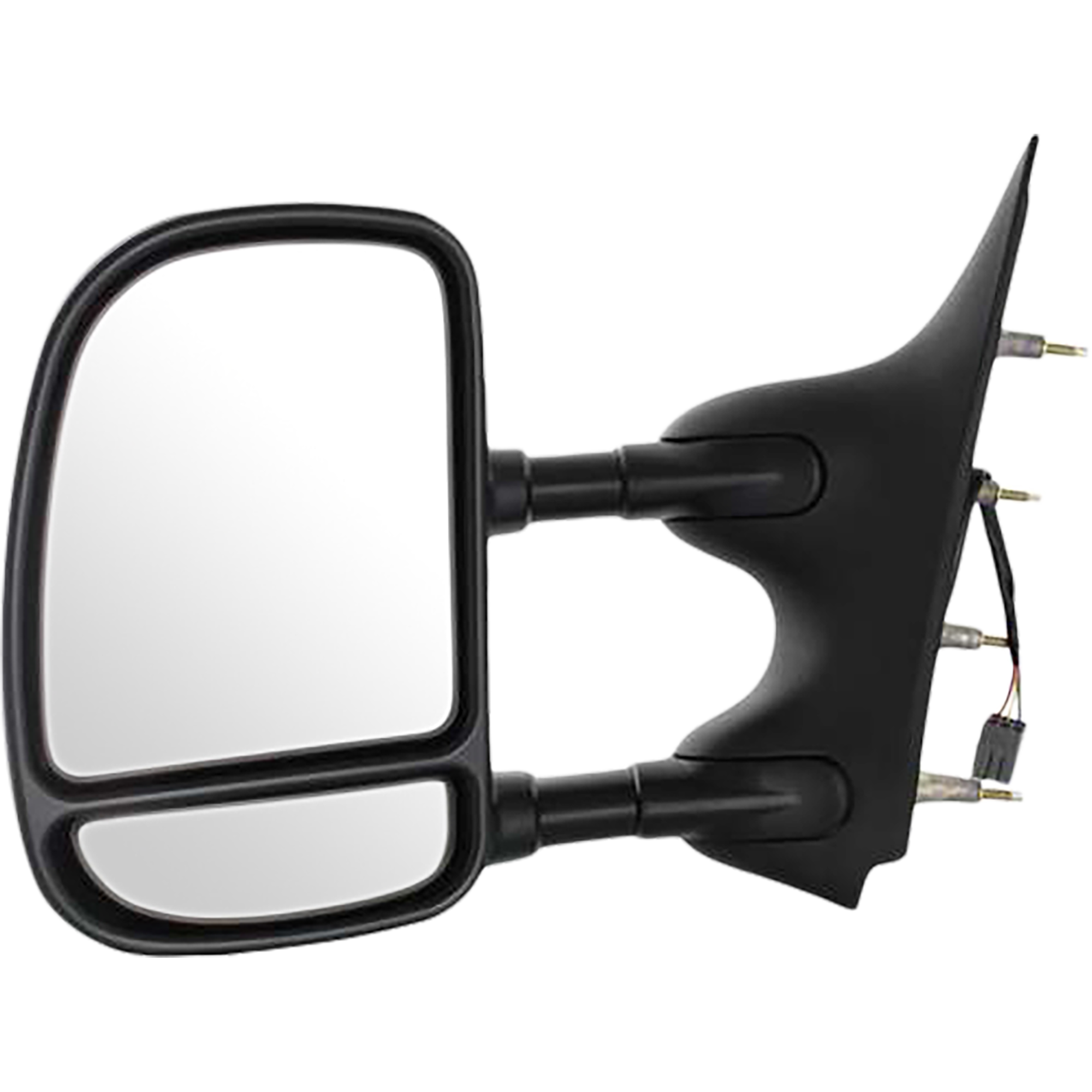 AM ECONOLINE VAN 02-08 TOWING MIRROR LH Power Manual Folding Non Heated Textured No Auto dimming and Signal Light 4 Bolt Mount SKU FD84EL Partslink FO1320237 OEM 7C2Z17683CA