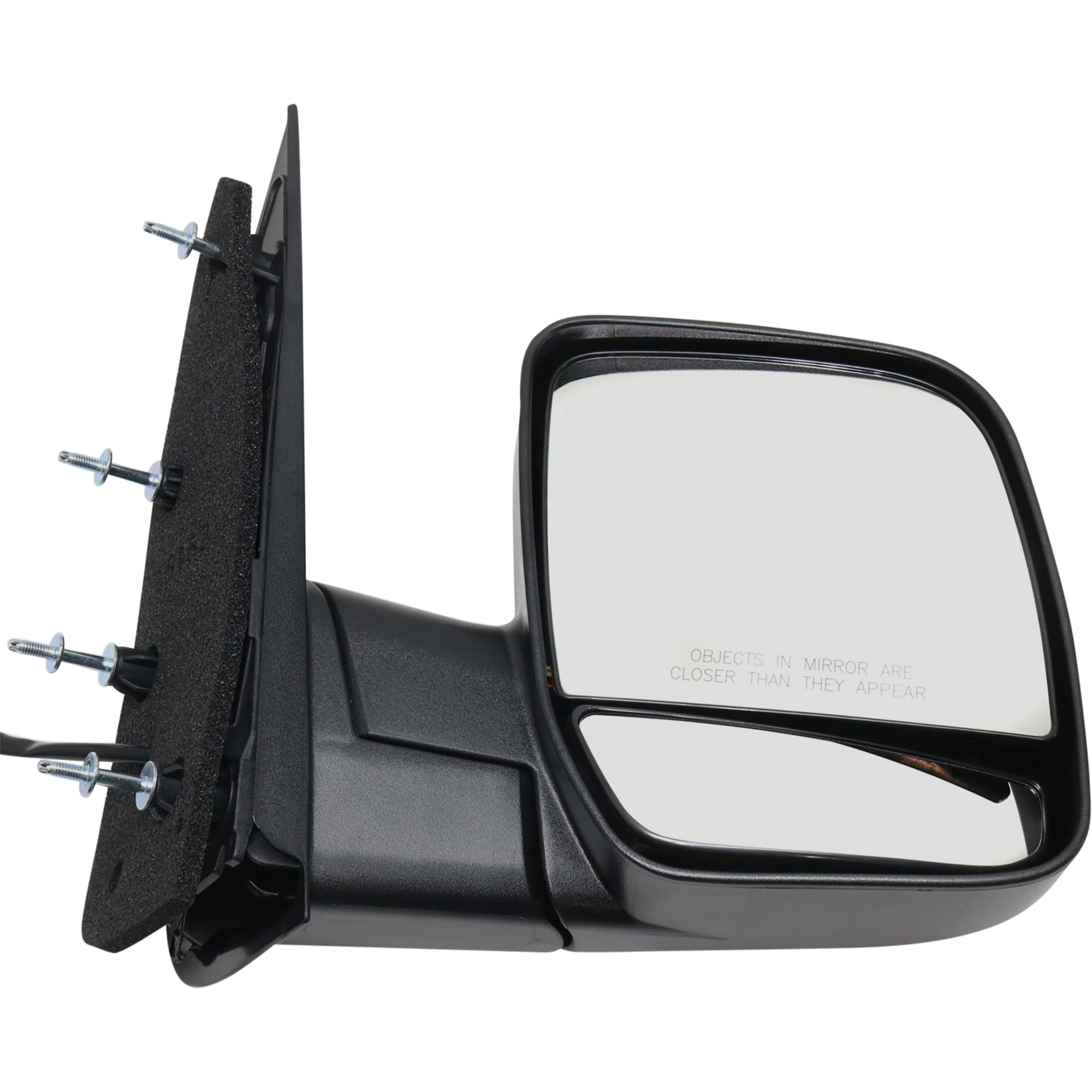 AM E 350 SUPER DUTY 02-08 MIRROR RH Non Towing Power Manual Folding Non Heated Textured Black No Auto dimming BSD Memory and Signal Light Dual Glass 4 Bolt Mount SKU FD86ER Partslink FO1321254 OEM 2C2Z17682AAC