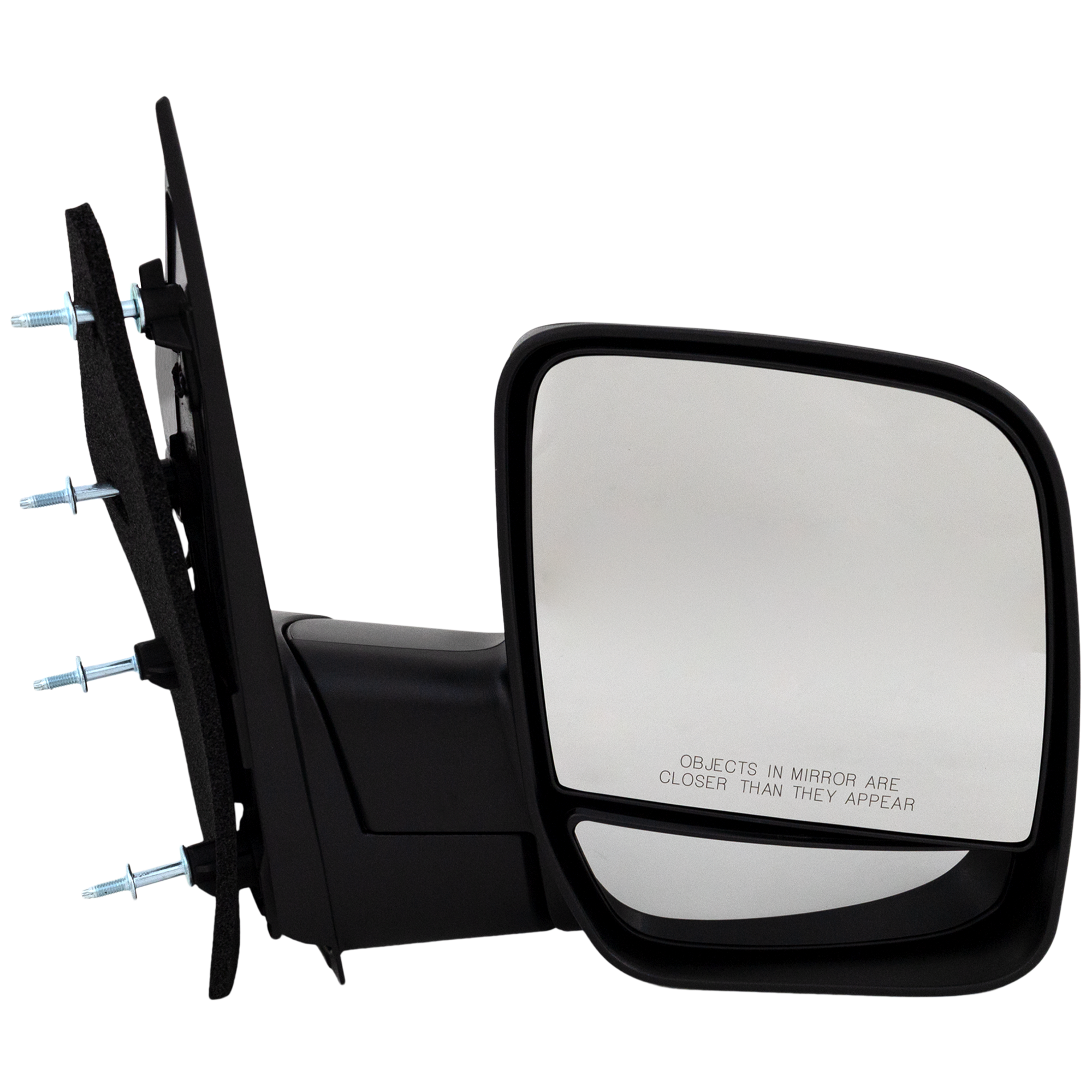 AM ECONOLINE VAN 03-04 MIRROR RH Non Towing Manual Adjust Manual Folding Non Heated Textured Black No Auto dimming BSD Memory and Signal Light Dual Glass 4 Bolt Mount SKU FD86R Partslink FO1321253 OEM 3C2Z17682FAA