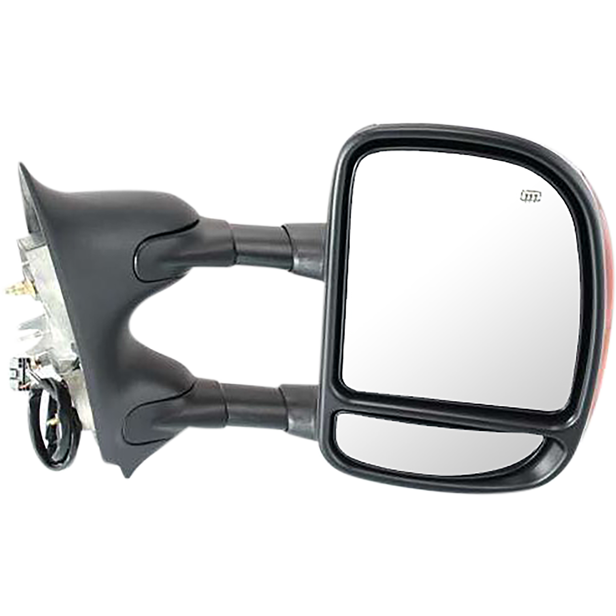 AM F SERIES SUPER DUTY 02-07 EXCURSION 00-05 TOWING MIRROR RH Power Manual Folding Heated Chrome Dual Glass Double Swing Type w Signal Light SKU FD89CR Partslink FO1321269 FO1321268 FO1327107 OEM 1C3Z17682DAA 5C3Z17682EAA 6C3Z