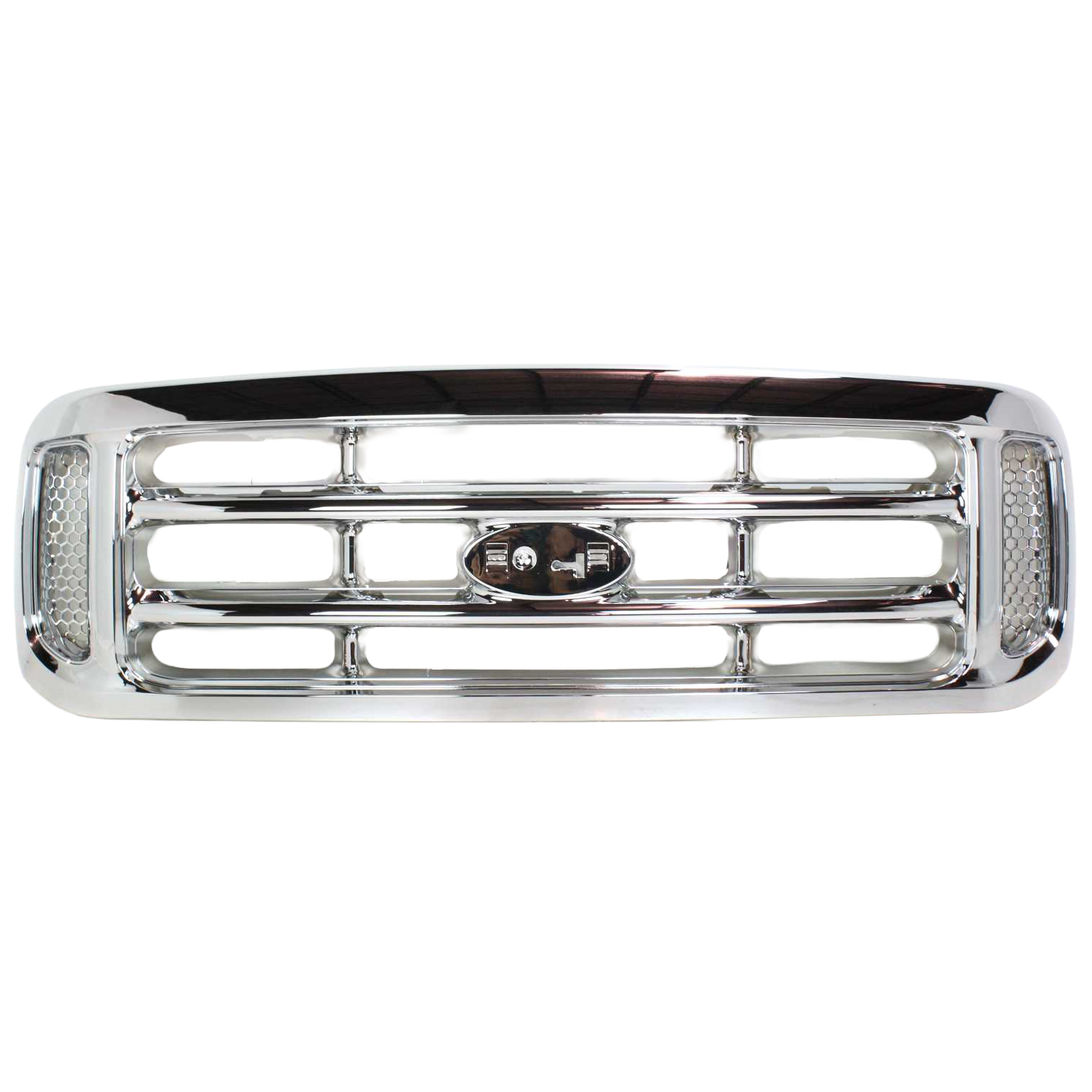 AM F SERIES SUPER DUTY 99-04 GRILLE Cross Bar Insert Chrome Plastic Exc. King Ranch SKU FD9312C Partslink FO1200417 OEM F81Z8200