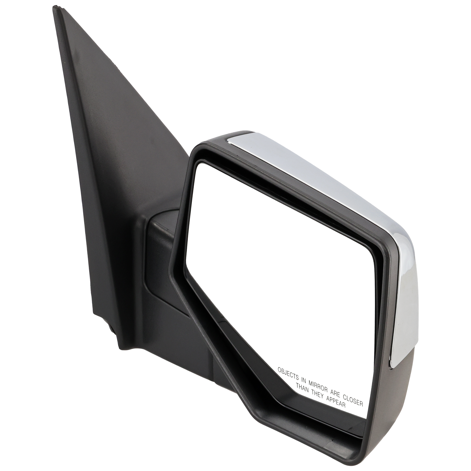 AM EXPLORER EXPLORER SPORT TRAC 06-10 MIRROR RH Manual Adjust Manual Folding Non Heated Chrome w Black Base SKU FD98R OEM 6L2Z17682DAA PFM