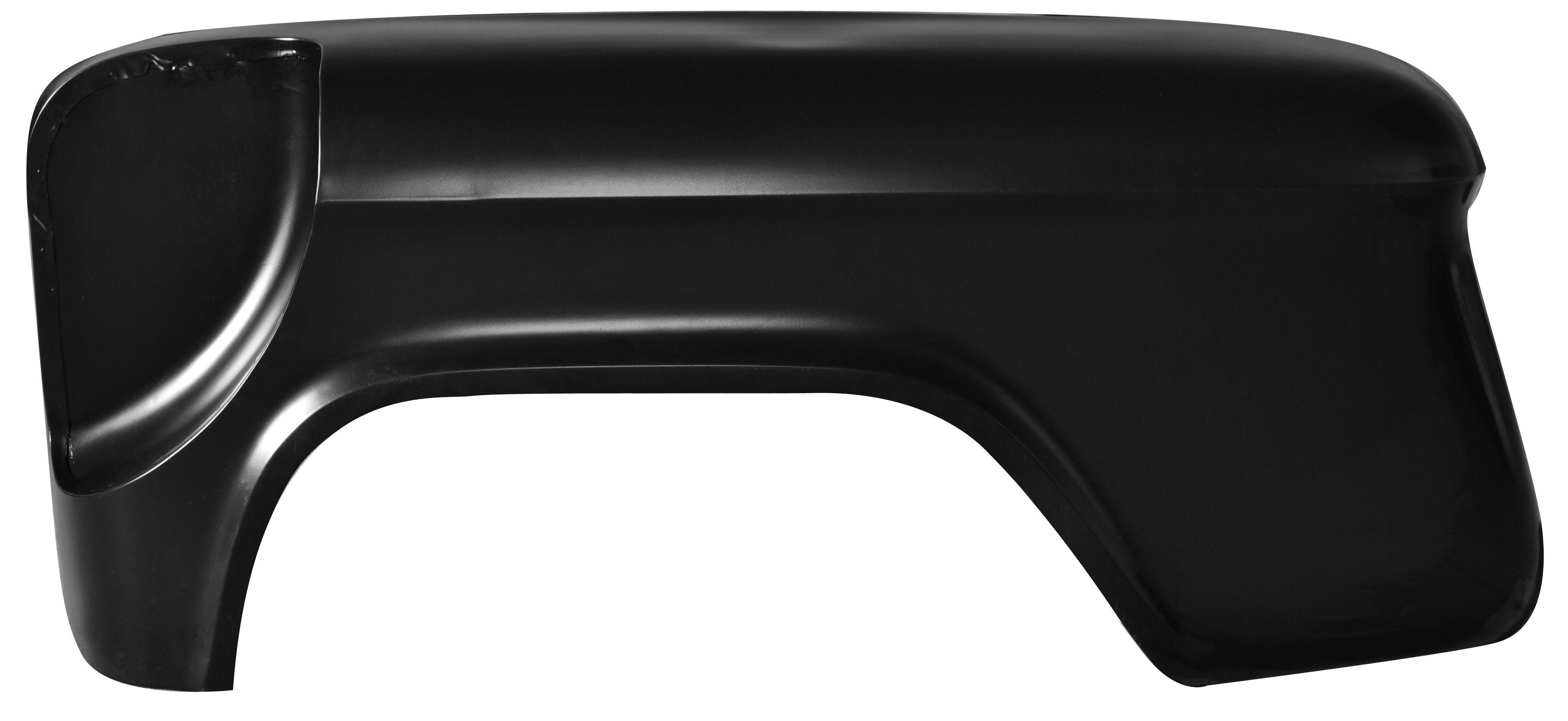 AM 55-66 RR STEPSIDE FENDER W SPARE TIRE CUTOUT LH Fits Longbed Stepside Only SKU FIT0847151L