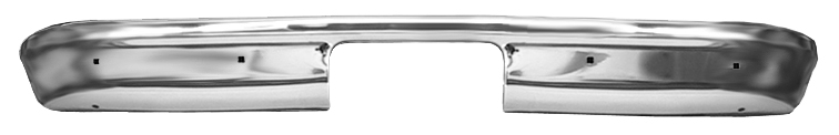 AM 67-87 CHEV GMC STEPSIDE P U REAR BUMPER CHROME SKU FIT0849090C