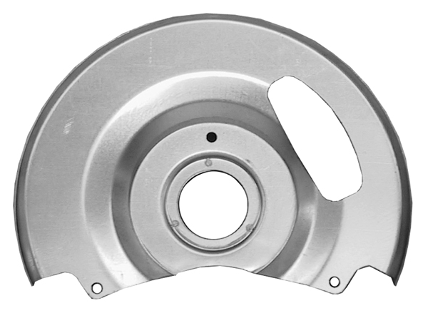 AM 71-87 CHEV GMC 1-2 TON 2WD P U BLZR SUBURBAN AND 88-91-2WD R SERIES FRONT BRAKE DUST SHIELDS SET OF 2 SKU FIT0849800DC