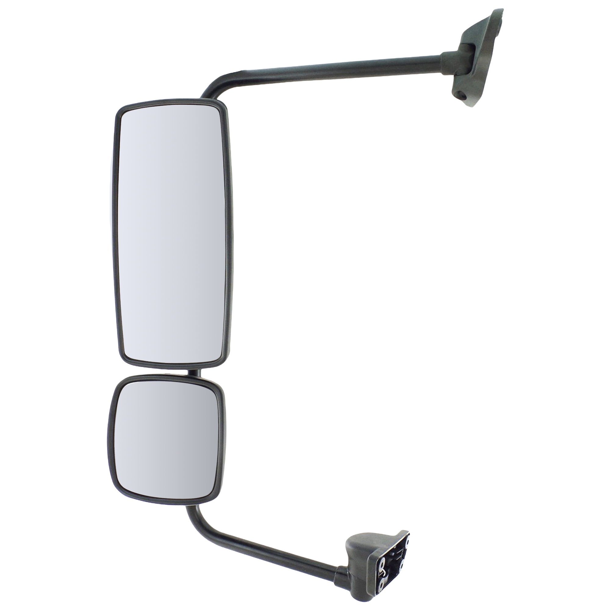 AM FREIGHTLINER COLUMBIA M2-100-106-04-16 MIRROR LH Manual Adjust Manual Folding Non Heated Paintable Wide Angle w Arm SKU FL01L HD OEM Performance HDTruck