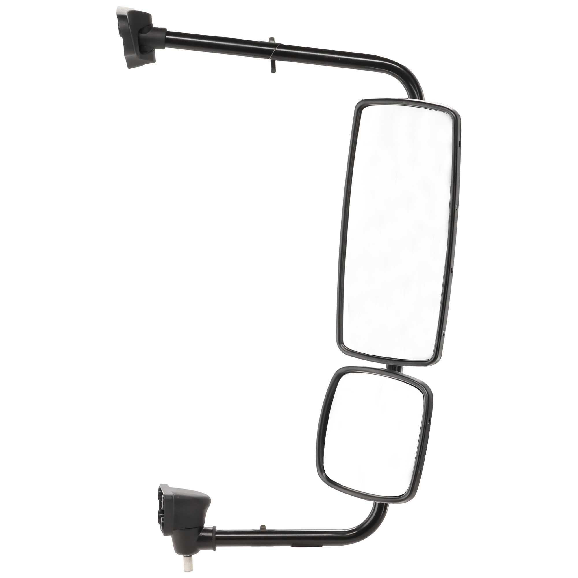 AM FREIGHTLINER COLUMBIA M2-100-106-04-16 MIRROR RH Manual Adjust Manual Folding Non Heated Chrome Wide Angle w Arm SKU FL03CR HD OEM Performance HDTruck