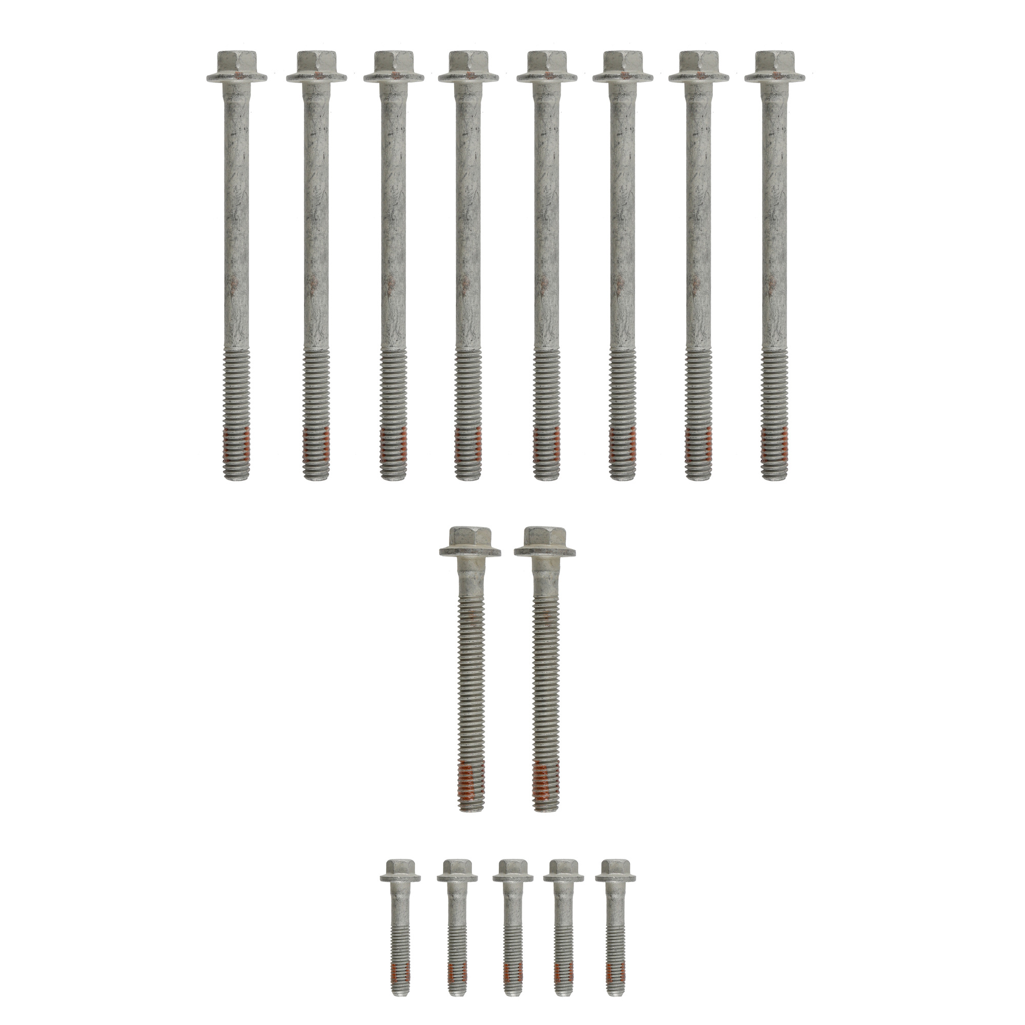 AM FELPRO CYLINDER HEAD BOLT SET A complete set of the highest quality head bolts and hardened washe SKU FPES72173