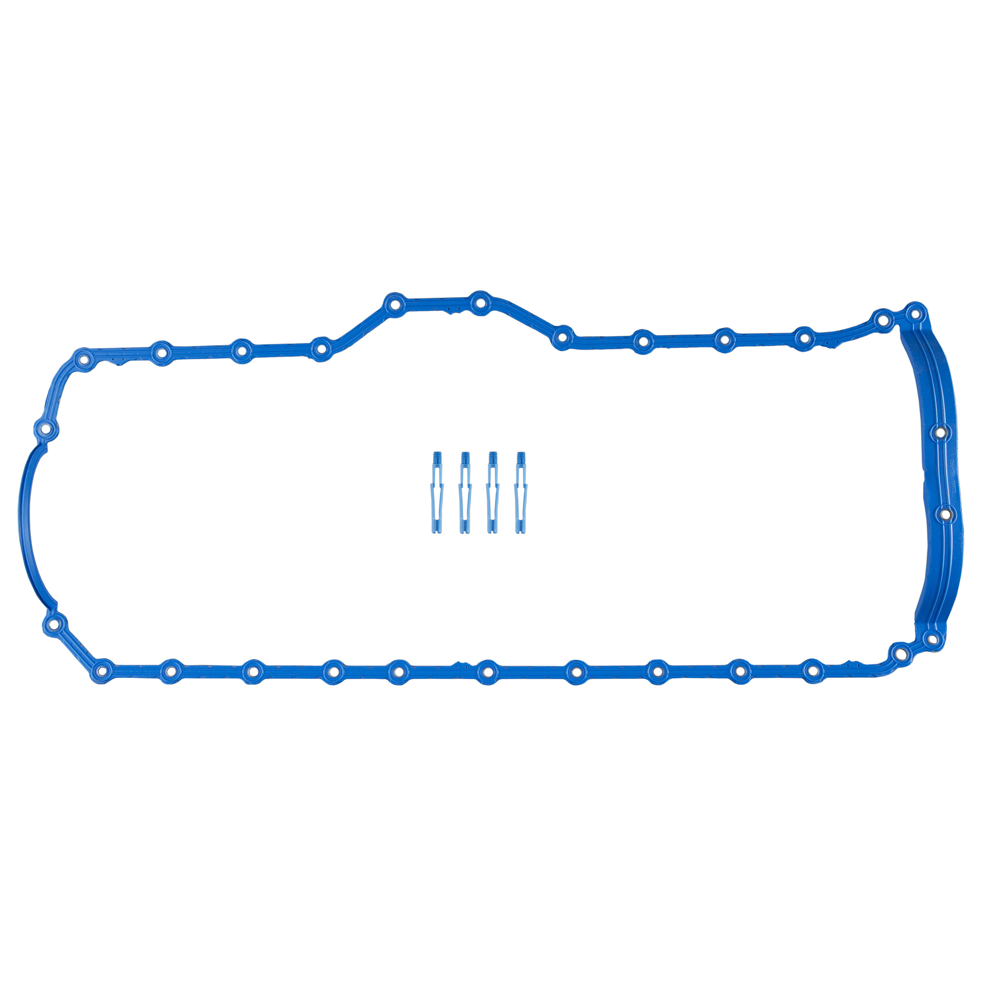 AM FELPRO OIL PAN GASKET SET Includes PermaDry one piece molded rubber gasket Provides superior fit SKU FPOS34308R
