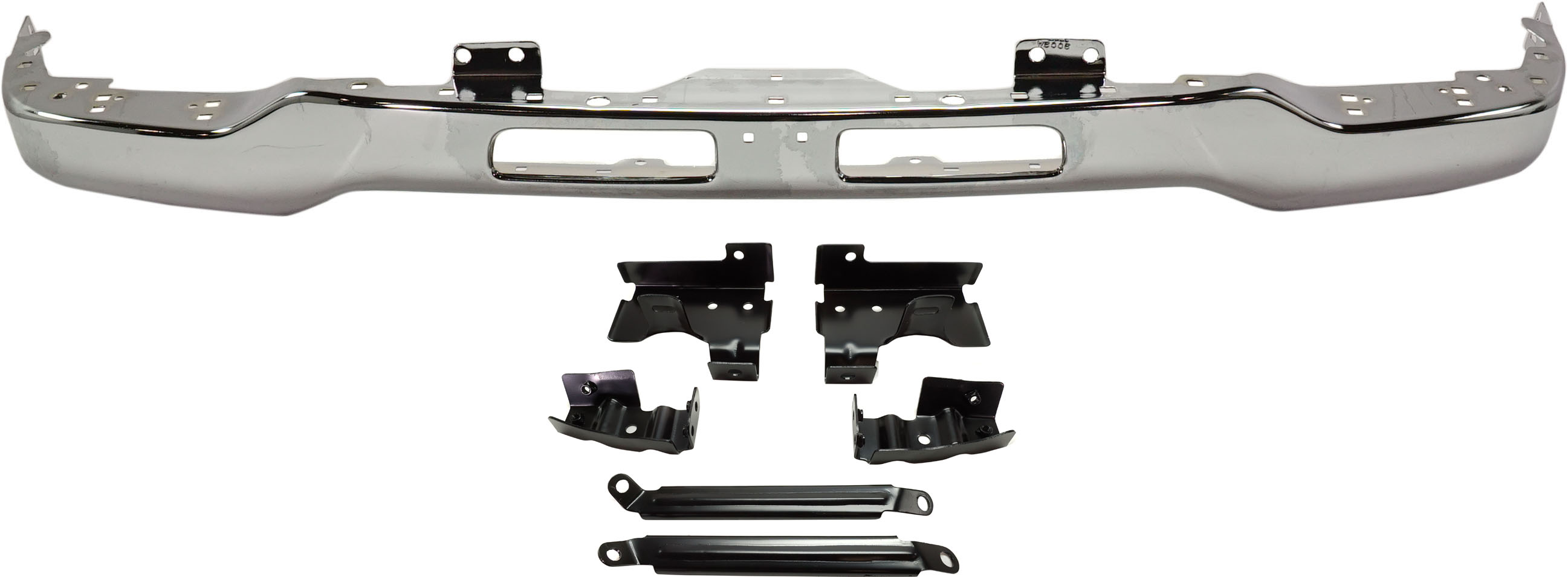 AM SIERRA 03-06 FRONT BUMPER Chrome w Fog Light Hole w Bracket Includes 2007 Classic SKU G040304 Partslink GM1002463 OEM 15098990 PFM