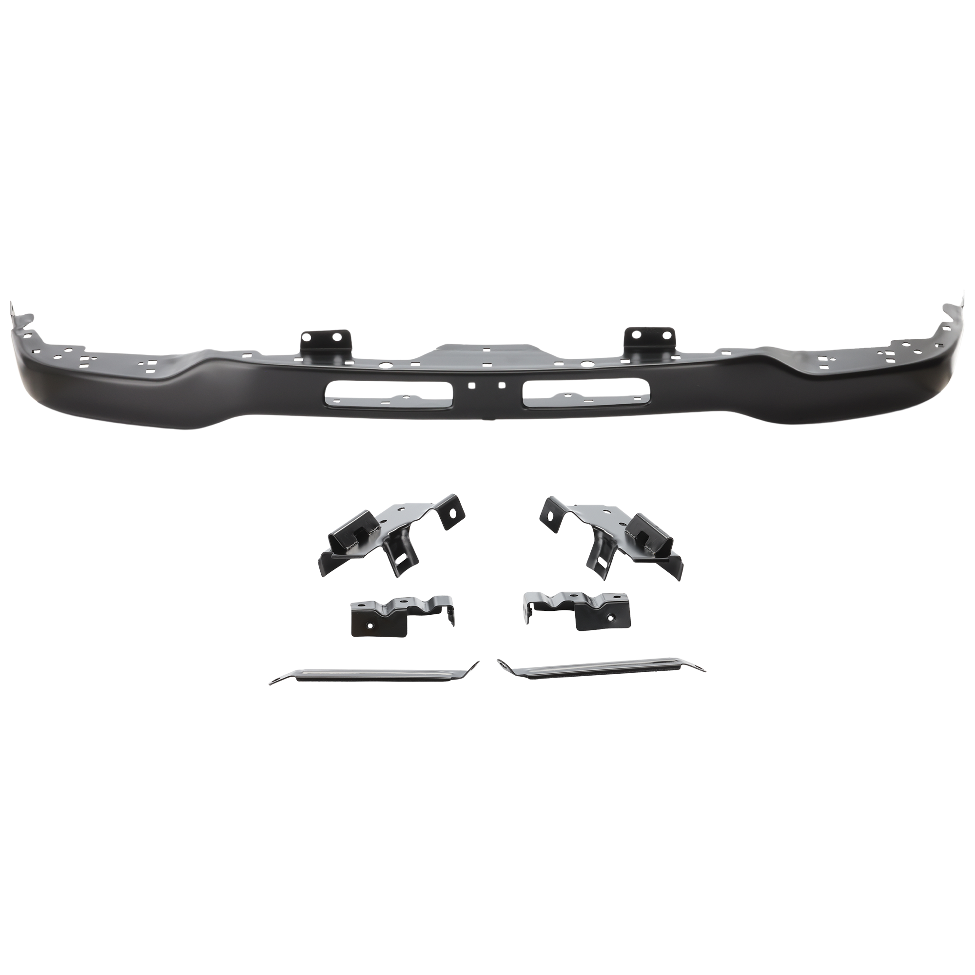 AM SIERRA 03-06 FRONT BUMPER Black w Fog Light Hole w Bracket Includes 2007 Classic SKU G040306 Partslink GM1002464 OEM Performance