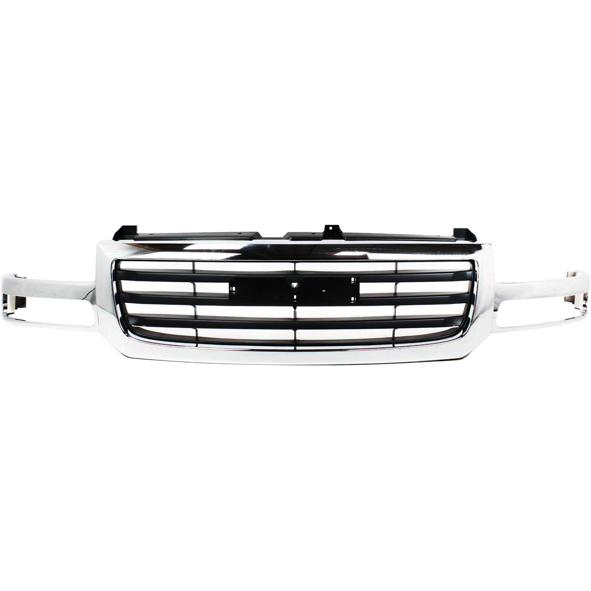 AM SIERRA 1500-03-06-2500-03-04 GRILLE Chrome Shell Black Insert Includes 2007 Classic SKU G070105 Partslink GM1200475 OEM 19130791