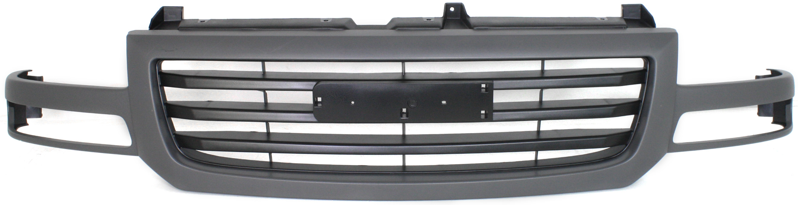 AM SIERRA 1500-03-07-2500-03-04 GRILLE Painted Dark Gray Shell Painted Black Insert Fits 2007 Classic SKU G070106 Partslink GM1200476 OEM 19130790