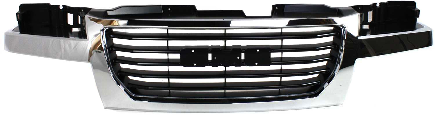 AM CANYON 04-12 GRILLE Chrome Shell Black Insert SKU G070112 Partslink GM1200530 OEM 12335793