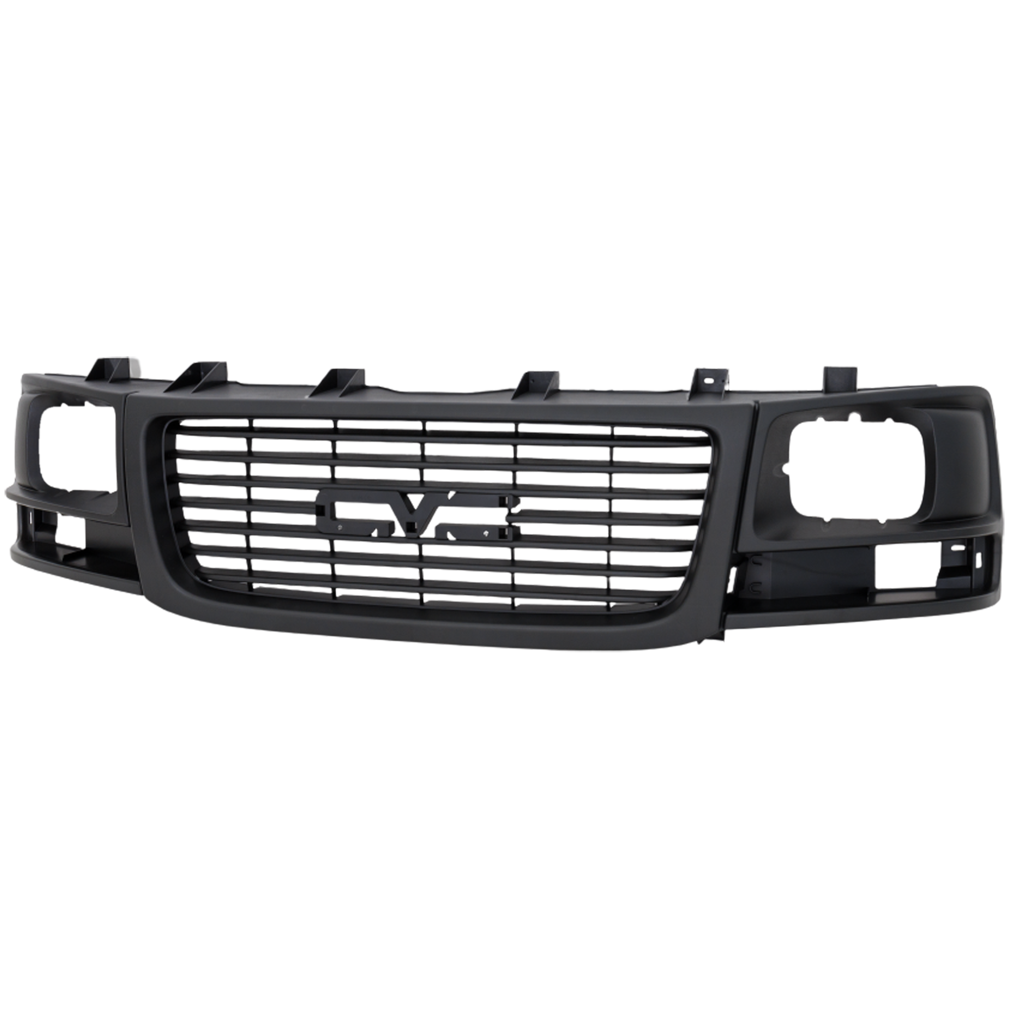 AM SAVANA VAN 03-23 GRILLE Textured Black Shell and Insert w Sealed Beam Headlight CAPA SKU G070118Q Partslink GM1200531C OEM 22881262