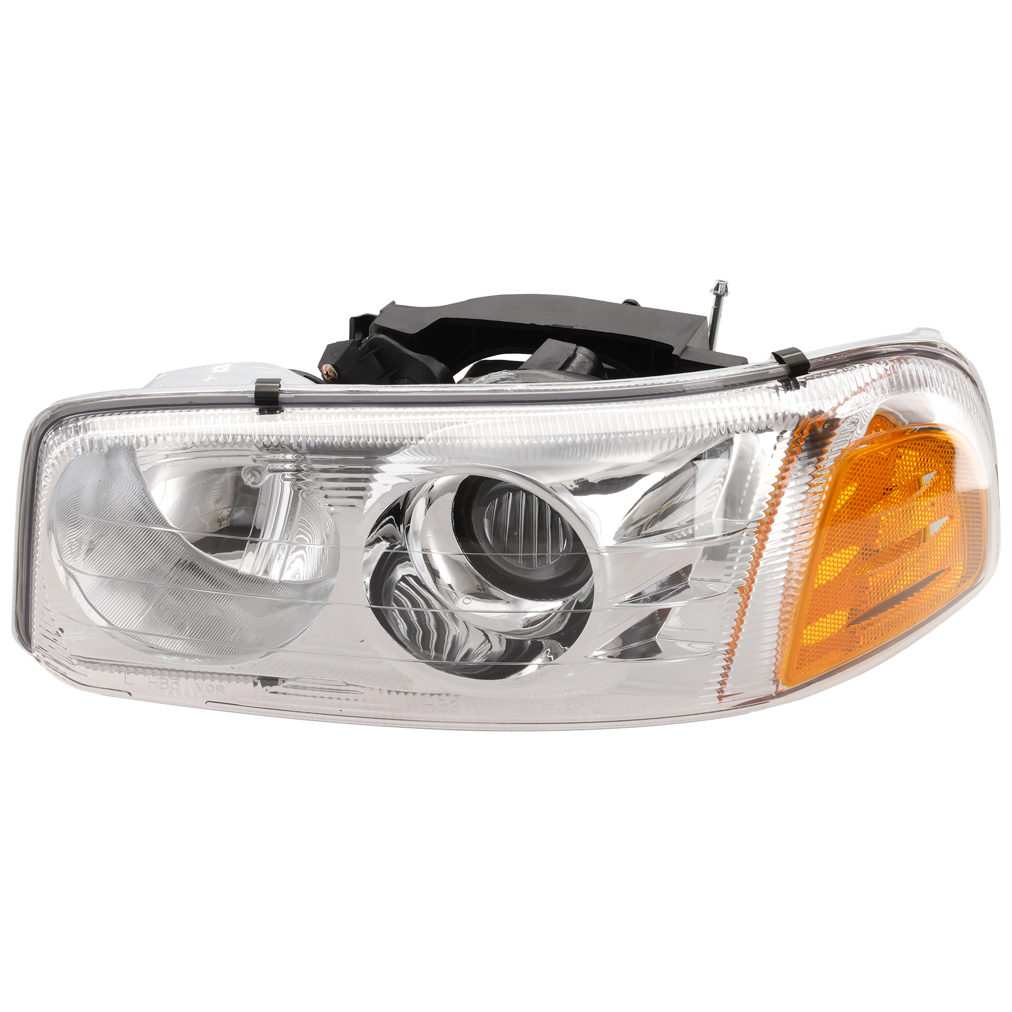 AM SIERRA 1500-01-06 YUKON YUKON XL 01-06 HEAD LAMP LH Assembly Halogen Denali Model Includes 2007 Classic Model SKU G100102 Partslink GM2502214 OEM 15218077