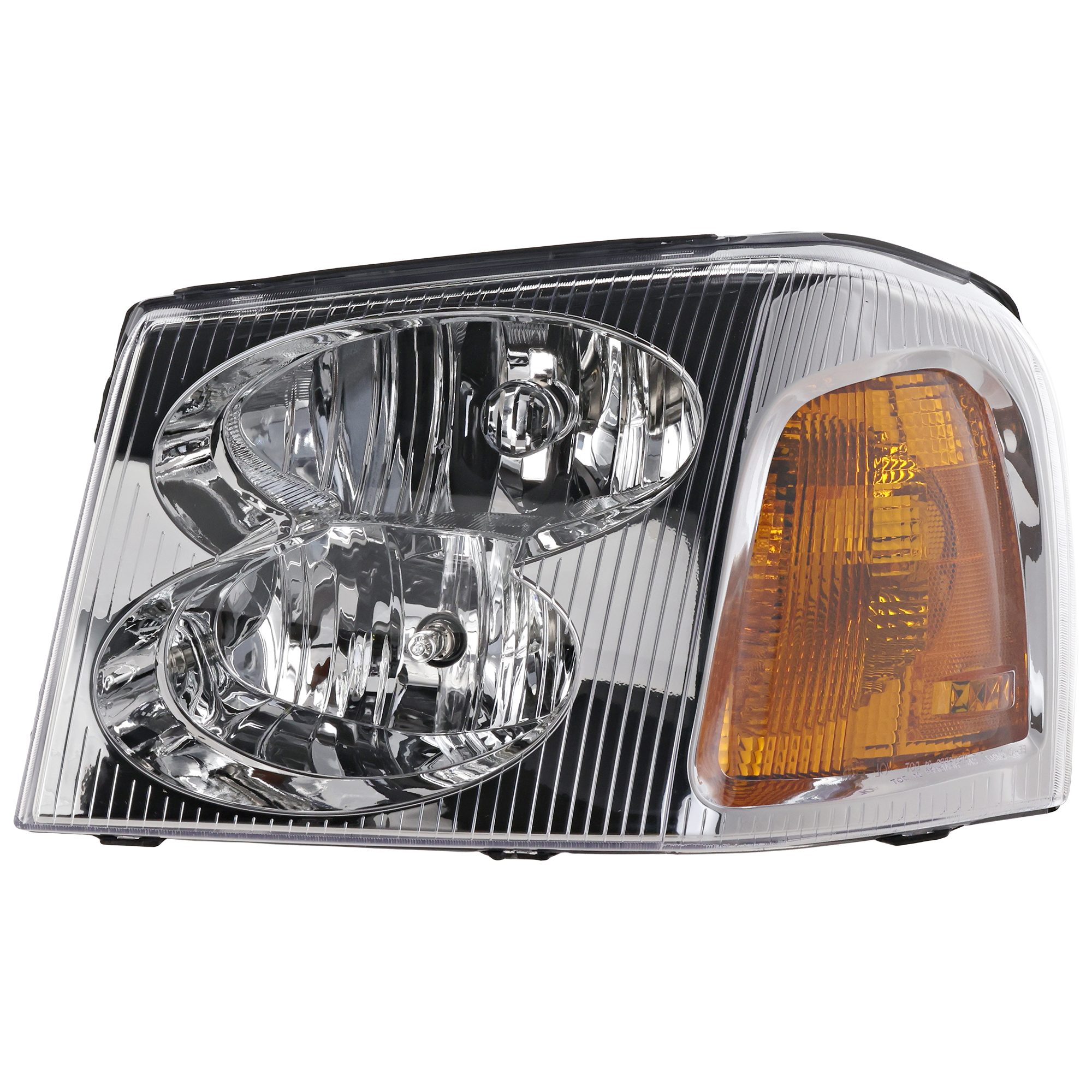 AM ENVOY 02-09 HEAD LAMP LH Assembly Halogen CAPA SKU G100104Q Partslink GM2502220C OEM 15866071