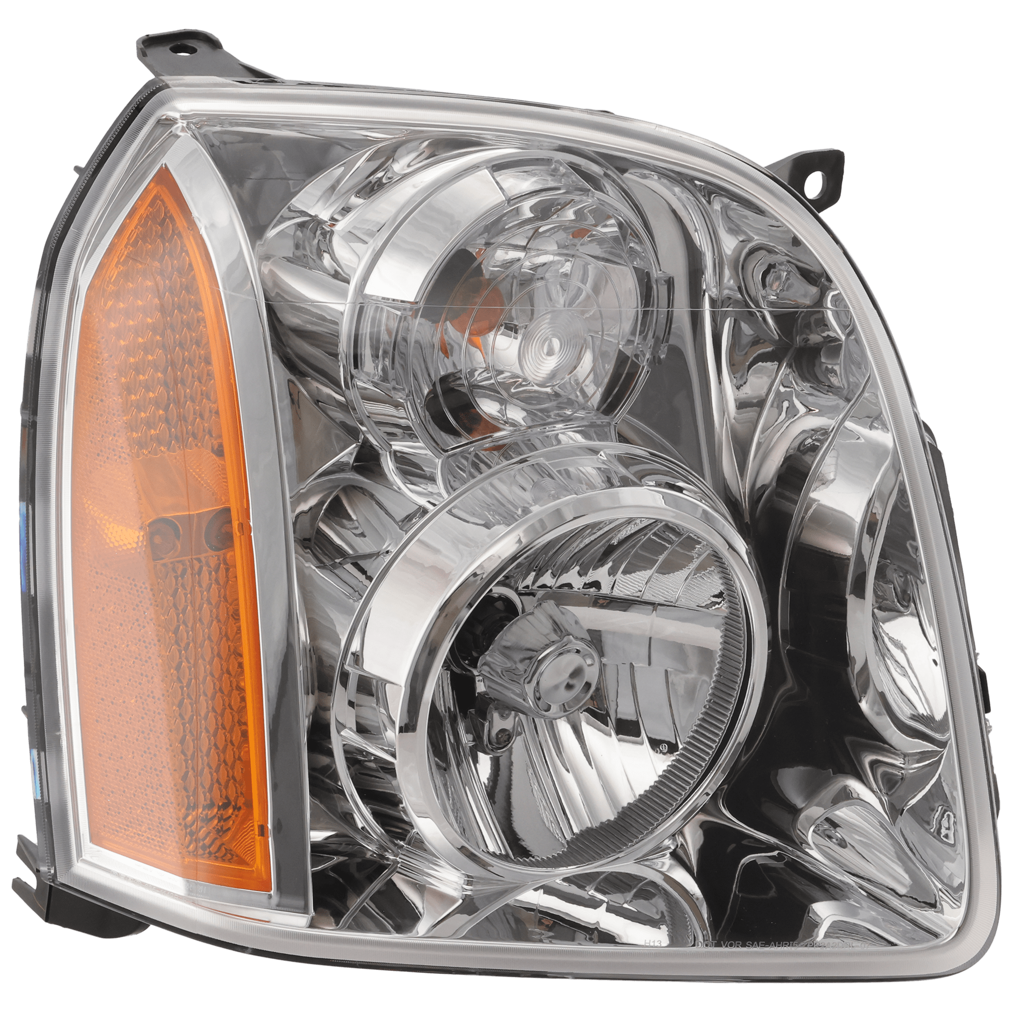 AM YUKON YUKON XL 07-14 HEAD LAMP RH Assembly Halogen Excludes Denali Model CAPA SKU G100105Q Partslink GM2503265C OEM 20969895