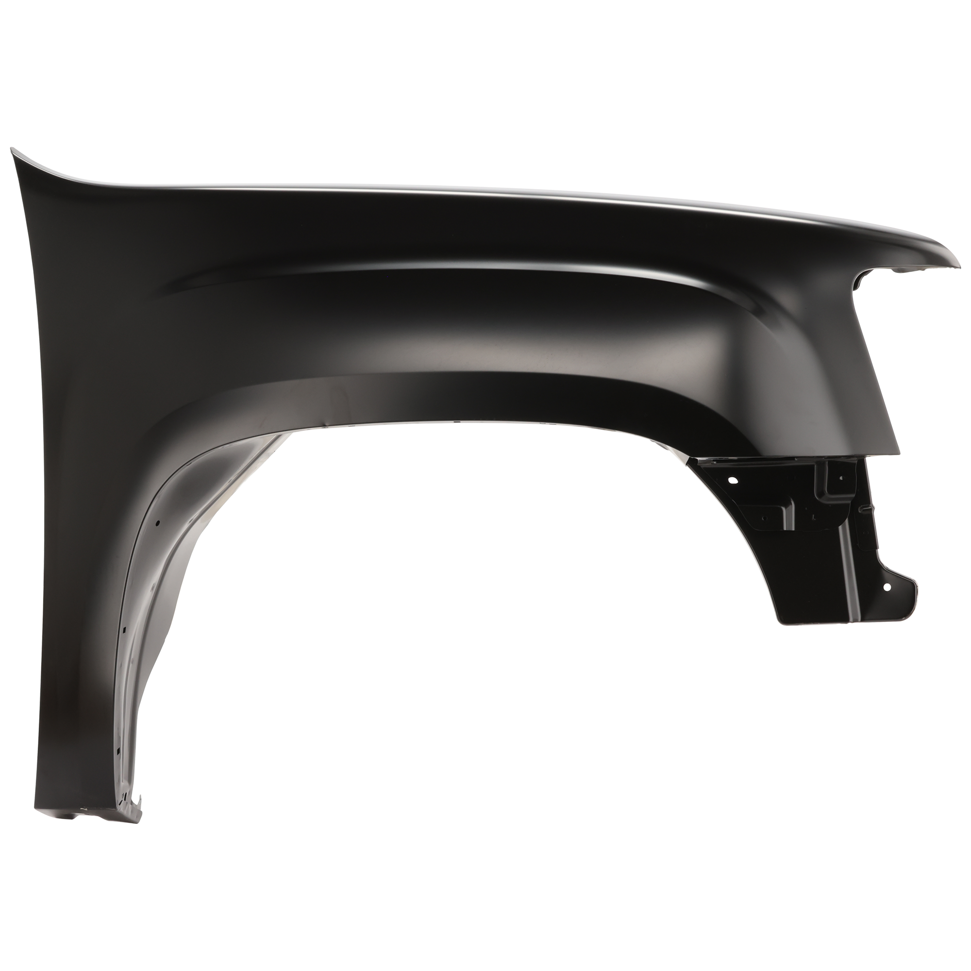 AM SIERRA 1500-07-13-2500-3500-07-14 FRONT FENDER RH Primed New Body Style Steel CAPA SKU G220107Q Partslink GM1241342C OEM 22977472