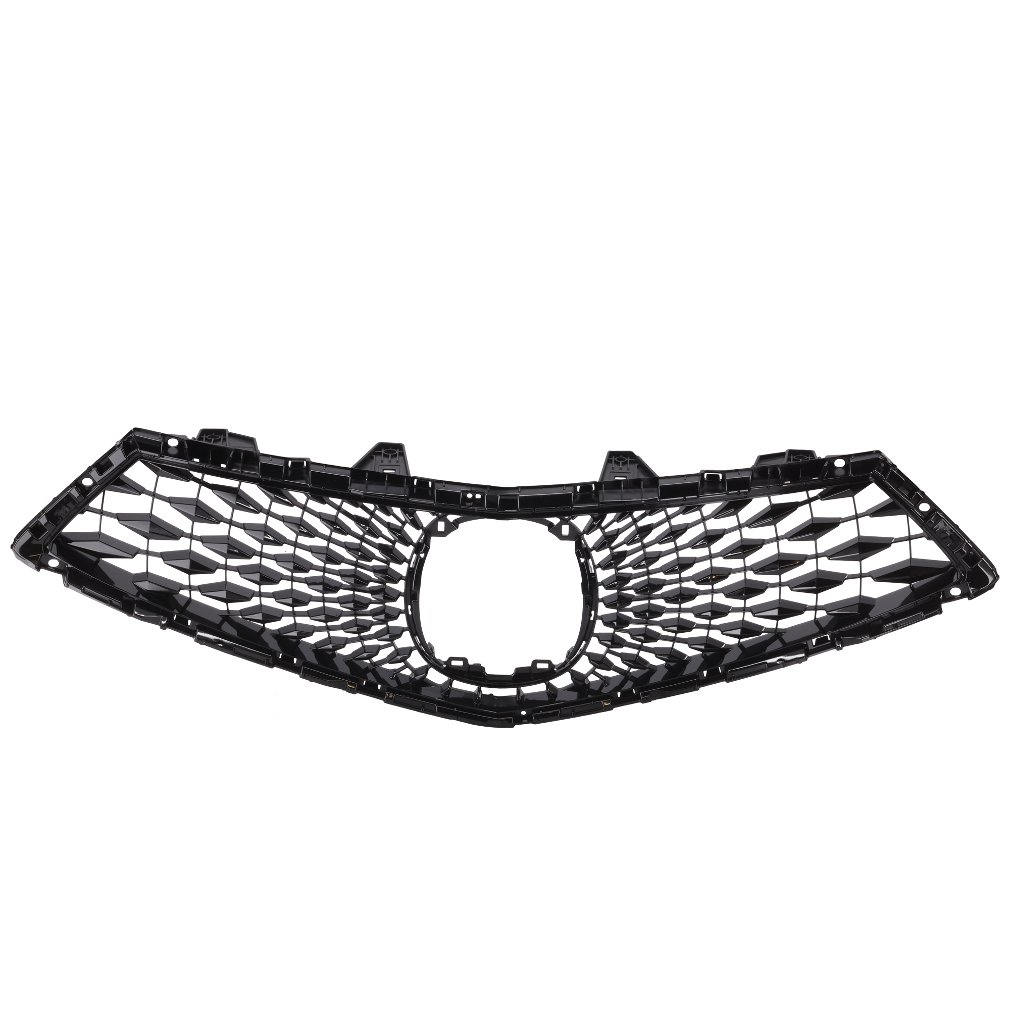 AM RDX 22-23 GRILLE Painted Black Base Elite Technology Models w o PMC Edition Package w o Camera Hole CAPA SKU GA07010020Q Partslink AC1200136C OEM 71121TJBA20