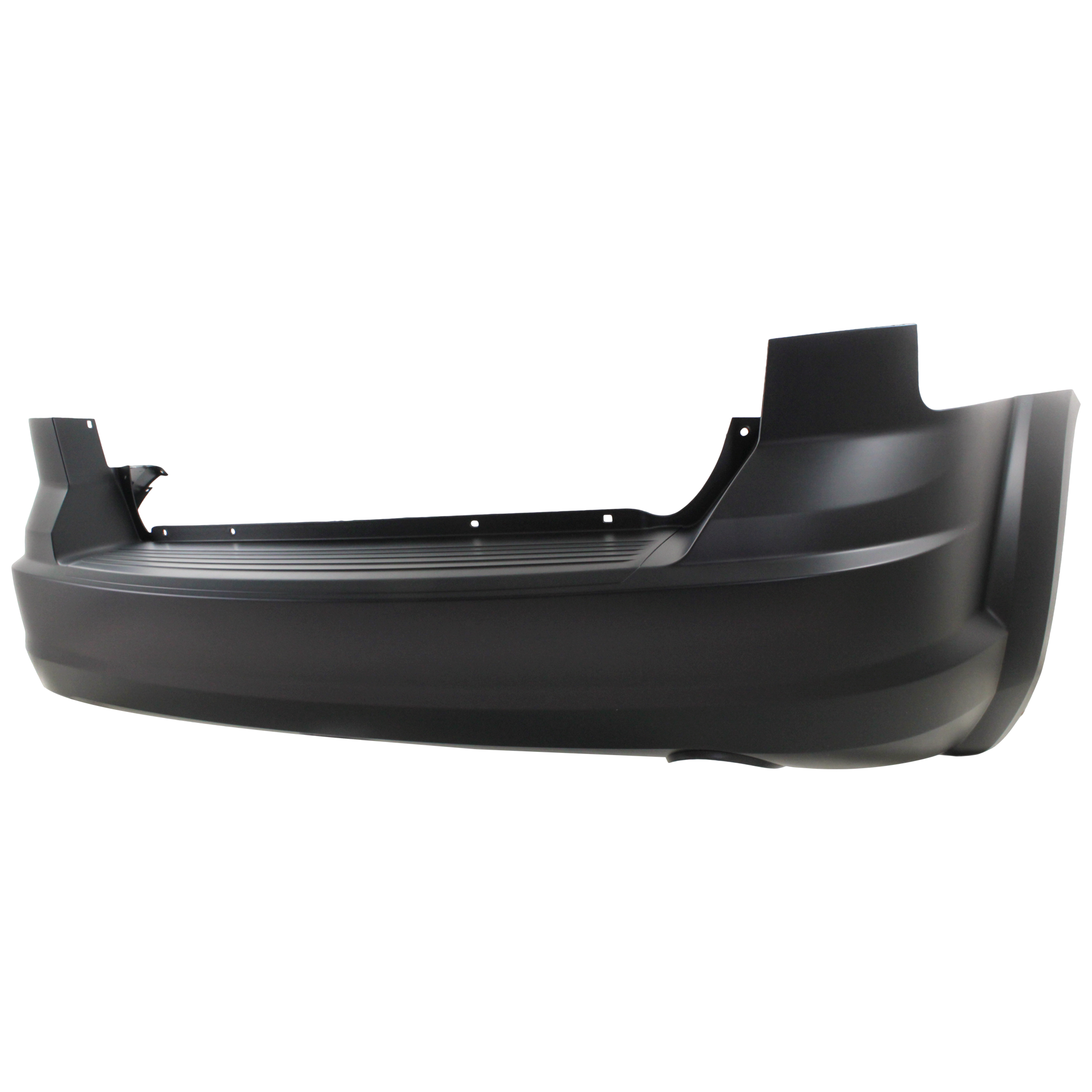 AM JOURNEY 09-20 REAR BUMPER COVER Primed w o Fascia and Parking Aid Sensor Holes w Single Exhaust Hole CAPA SKU GD760138PQ Partslink CH1100924C OEM 68034219AL