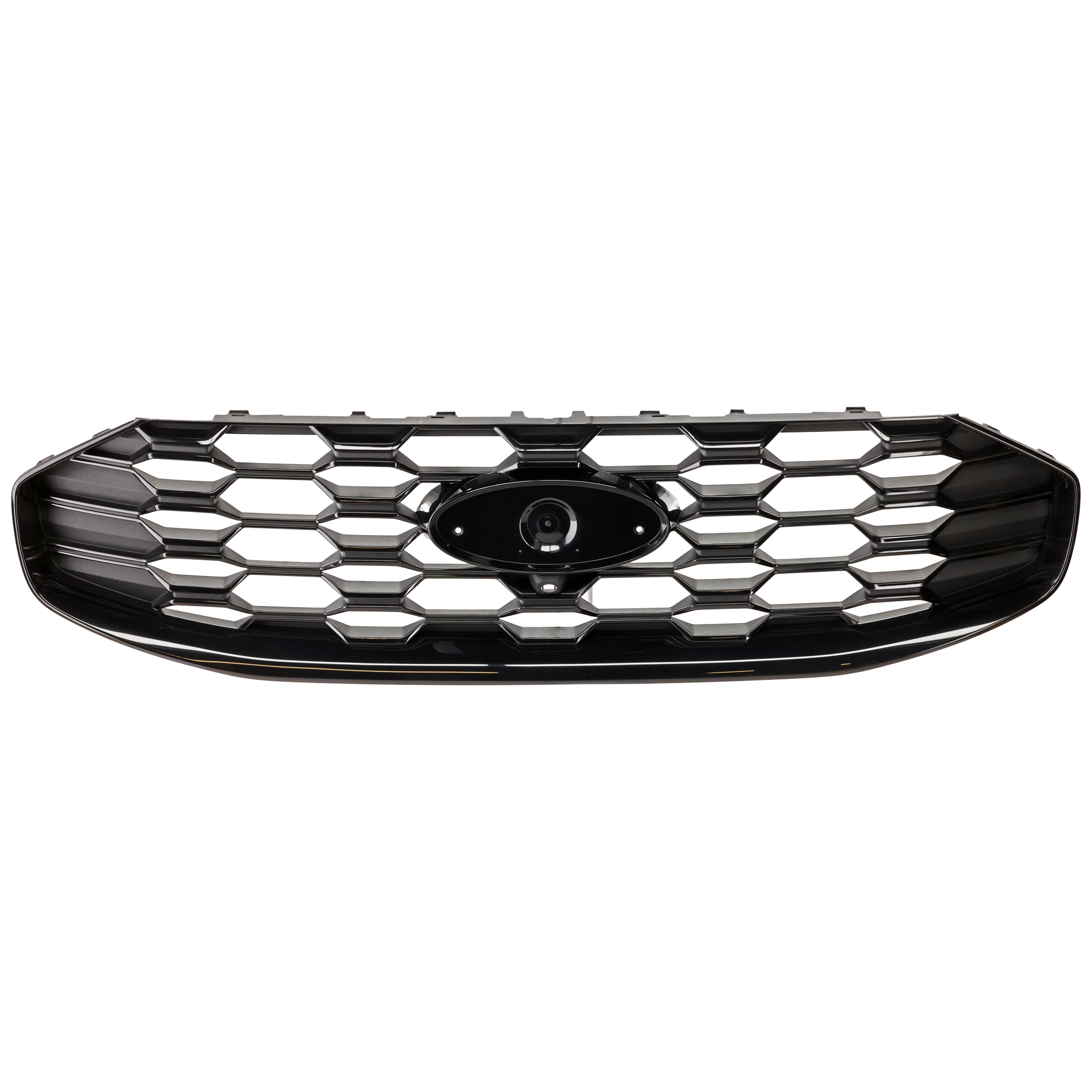 AM ESCAPE 23-25 GRILLE Textured Gloss Black Shell and Insert ST Line Elite ST Line Select Model w Camera Hole SKU GF07010004 Partslink FO1200740 OEM PJ6Z8200F