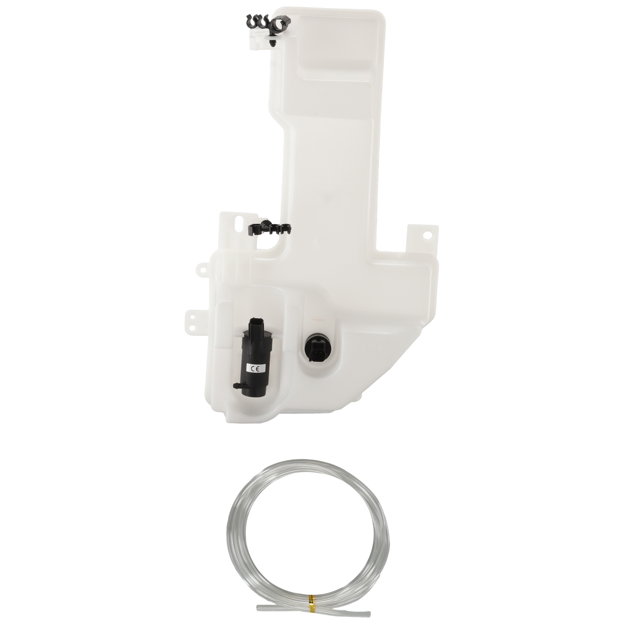AM TRANSIT 16-24 WASHER RESERVOIR With Pump w Sensor w o Camera Hole SKU GF37050002 Partslink FO1288221 OEM CK4Z17618C