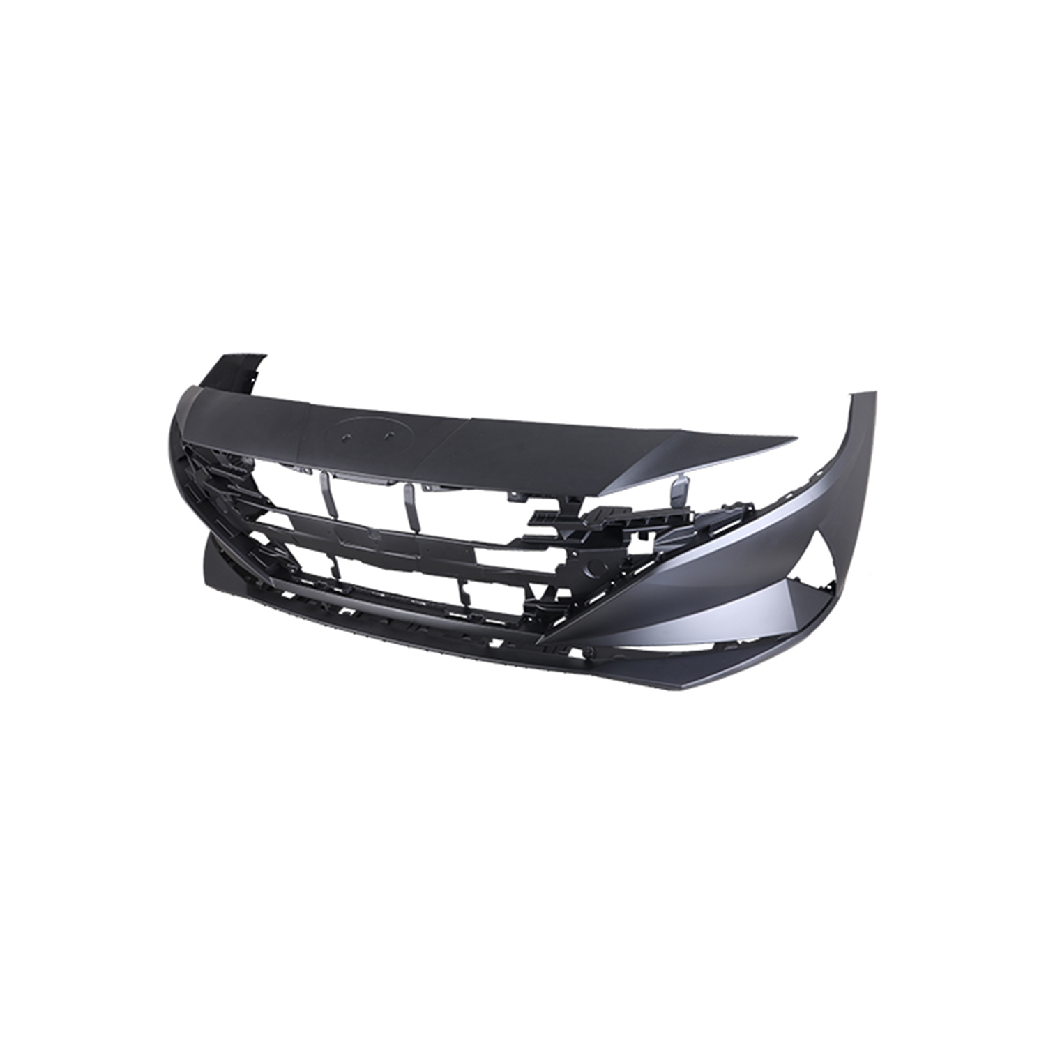 AM ELANTRA 21-23 FRONT BUMPER COVER Primed Blue Preferred Hybrid Essential Preferred SE SEL Korea Built Vehicle Models CAPA SKU GH01030159PQ Partslink HY1000250C OEM 86511AA000