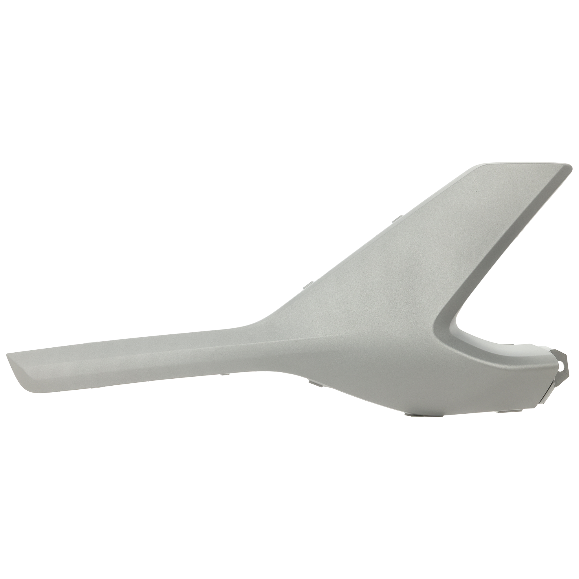 AM SANTA FE 21-23 FRONT BUMPER MOLDING RH Lower Painted Steel Gray ABS Plastic Essential SE 23-23 SEL Models CAPA SKU GH01590035Q Partslink HY1047121C OEM 86579S2500