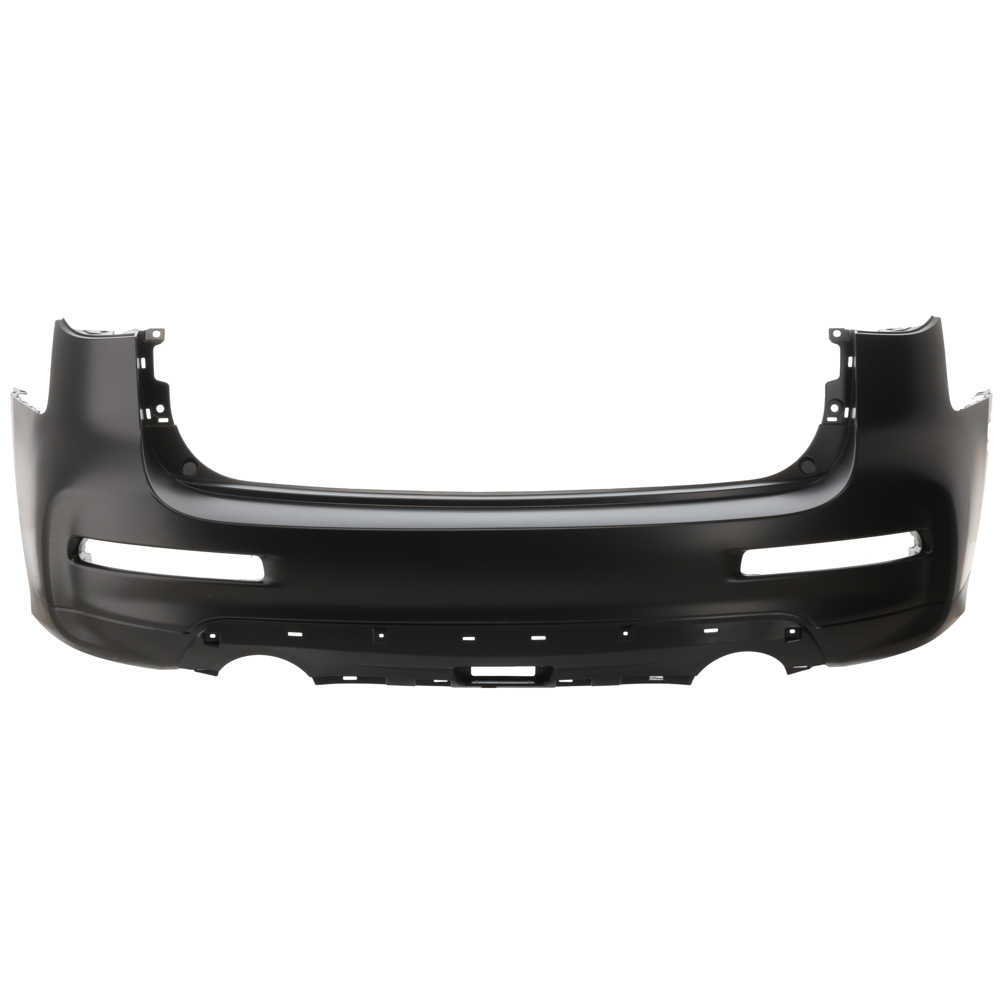 AM QX50-16-17 REAR BUMPER COVER Primed w o Park Distance Control Sensor Holes CAPA SKU GI76010001PQ Partslink IN1100157C OEM HEM225UB0H