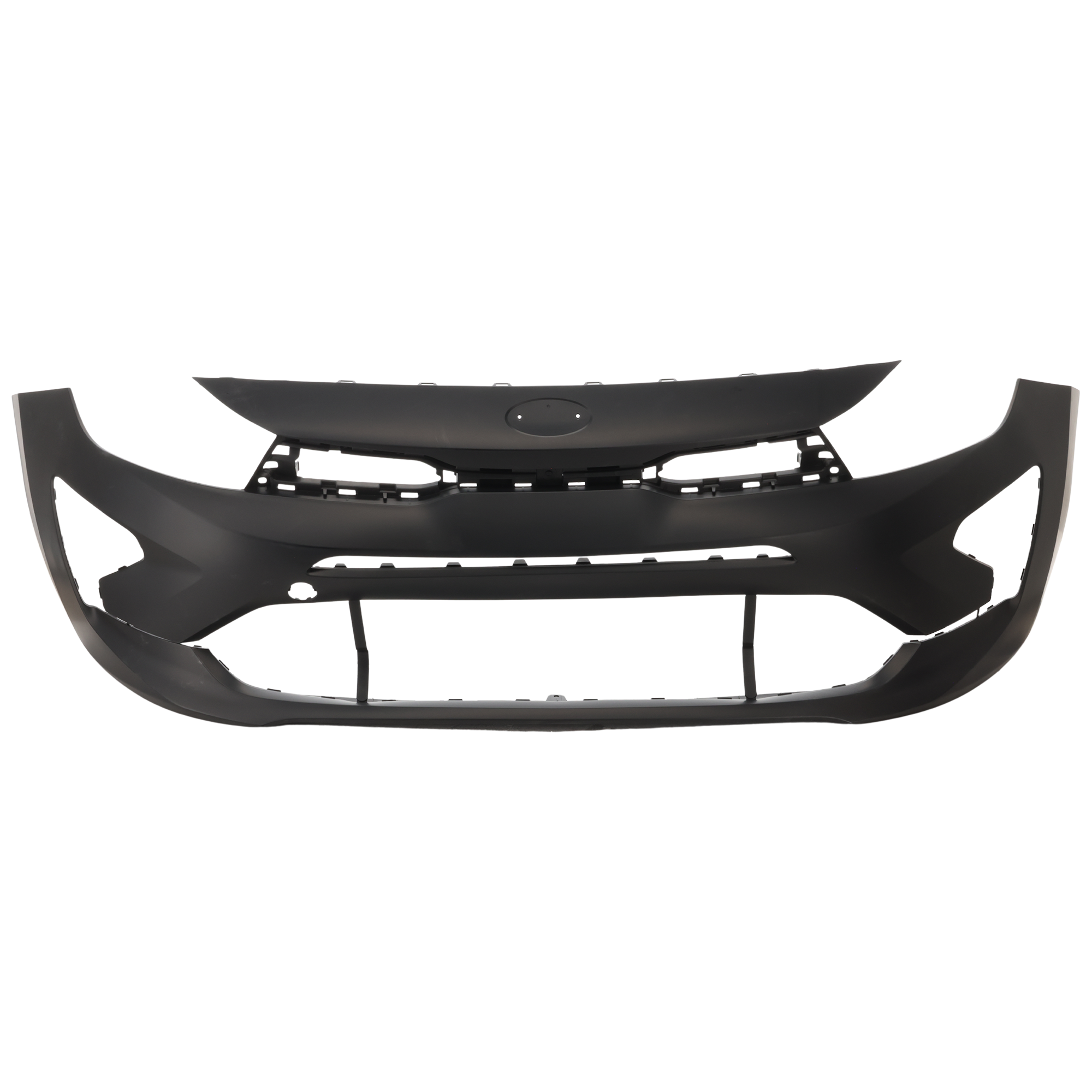 AM RIO 21-21 FRONT BUMPER COVER Primed Sedan CAPA SKU GK01030001PQ Partslink KI1000216C OEM 86511H9AA0