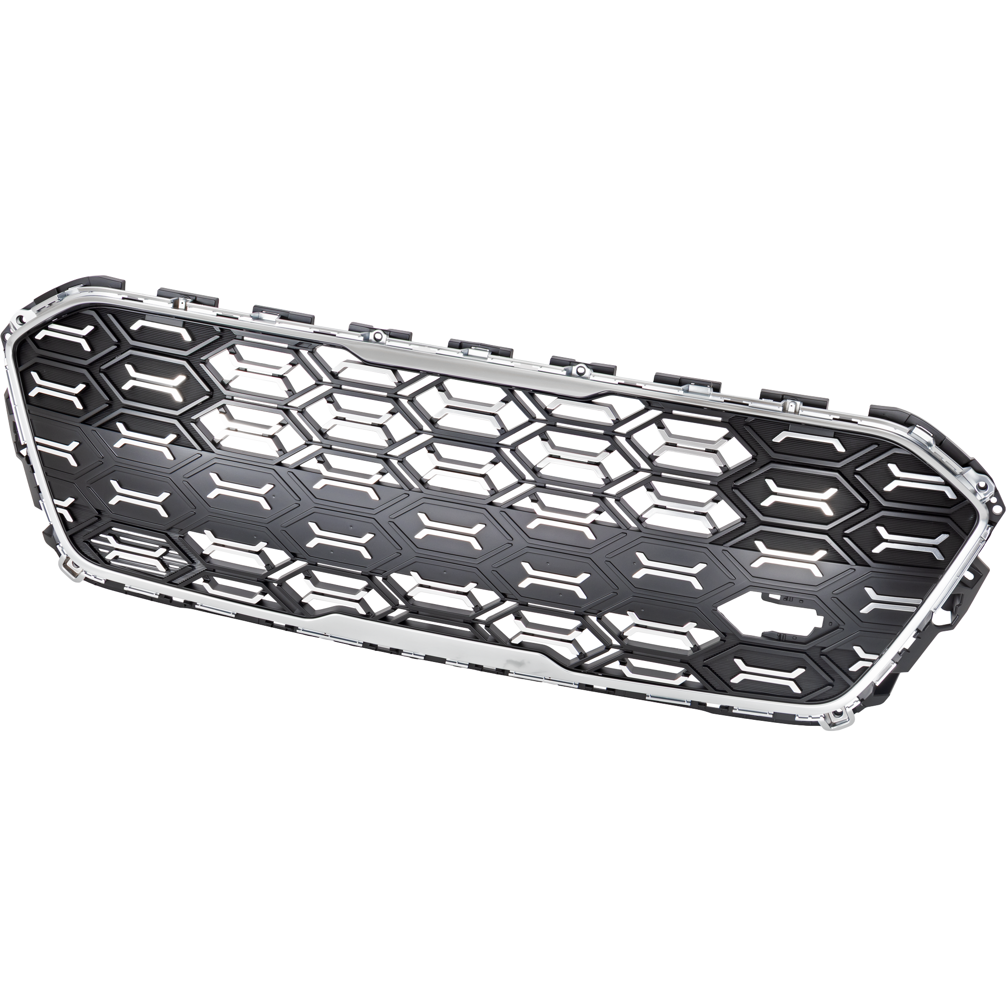 AM SOUL 23-25 FRONT BUMPER GRILLE Paint to Match w Chrome Frame Assembly w o Technology Package GT Line Model SKU GK01530001 Partslink KI1036197 OEM 86530K0GA0