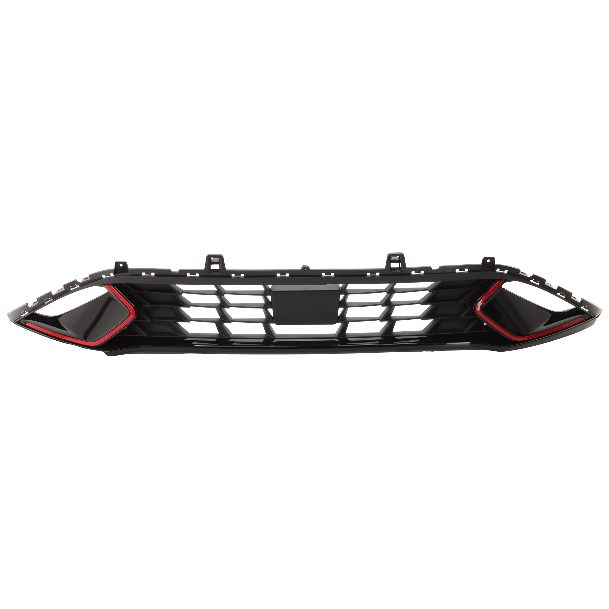 AM FORTE 22-24 FRONT BUMPER GRILLE Textured Dark Gray GT GT Limited GT Line Models w o Intelligent Cruise Control CAPA SKU GK01530065Q Partslink KI1036198C OEM 86530M7600