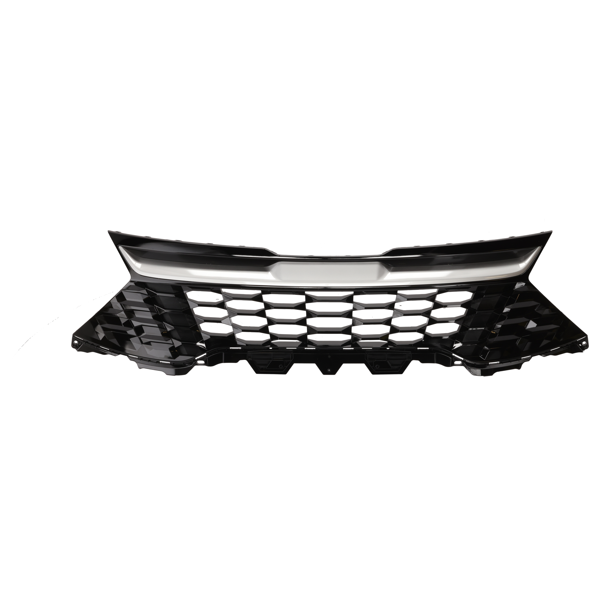 AM SPORTAGE 23-23 GRILLE Painted Black w Silver Gray Molding USA Built Vehicle EX Model SKU GK07010062 Partslink KI1200267 OEM 86350DW040
